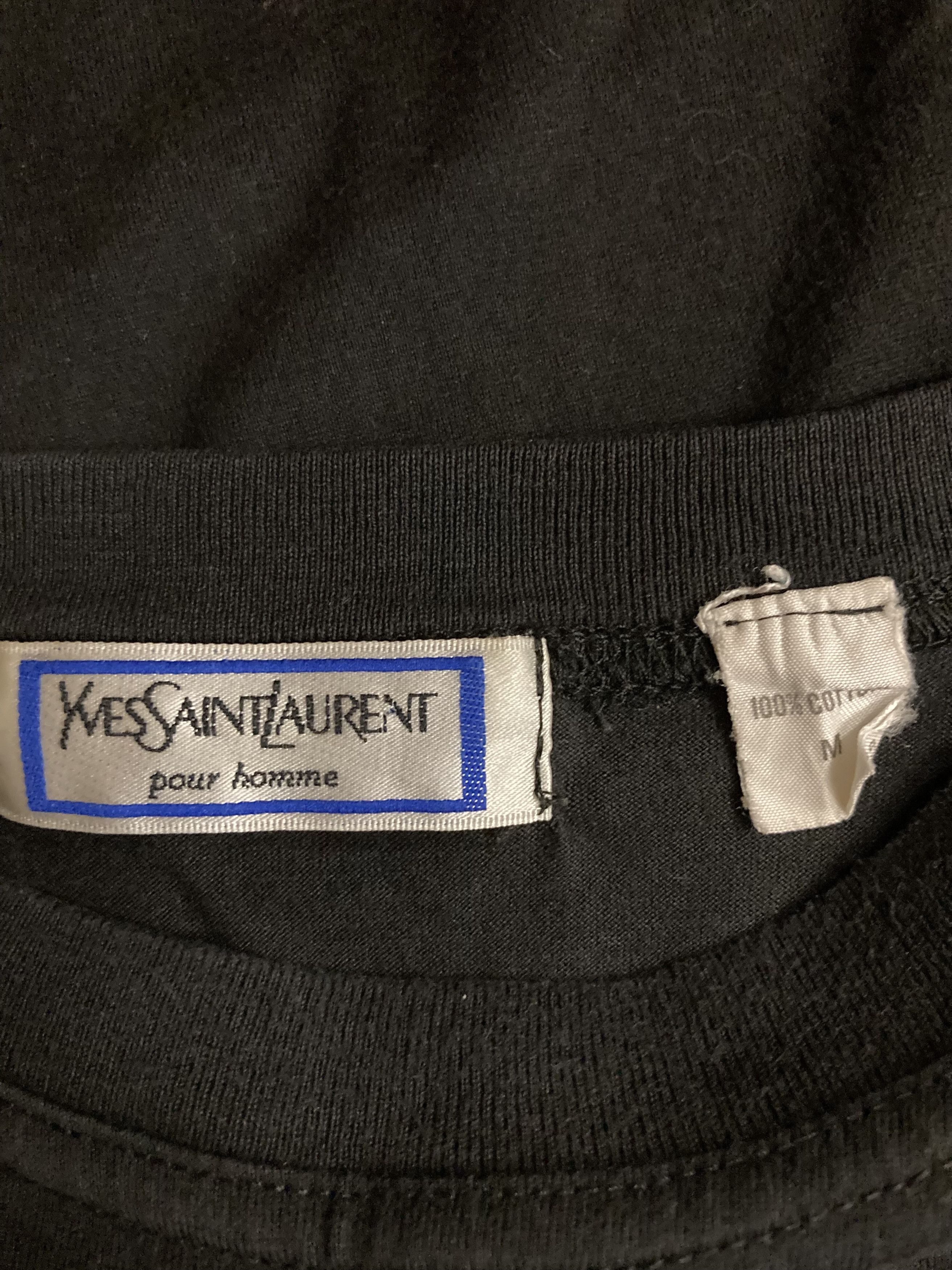 Yves Saint Laurent Vintage Yves Saint Laurent Embroidered Logo Basic Tees Size US M / EU 48-50 / 2 - 5 Thumbnail