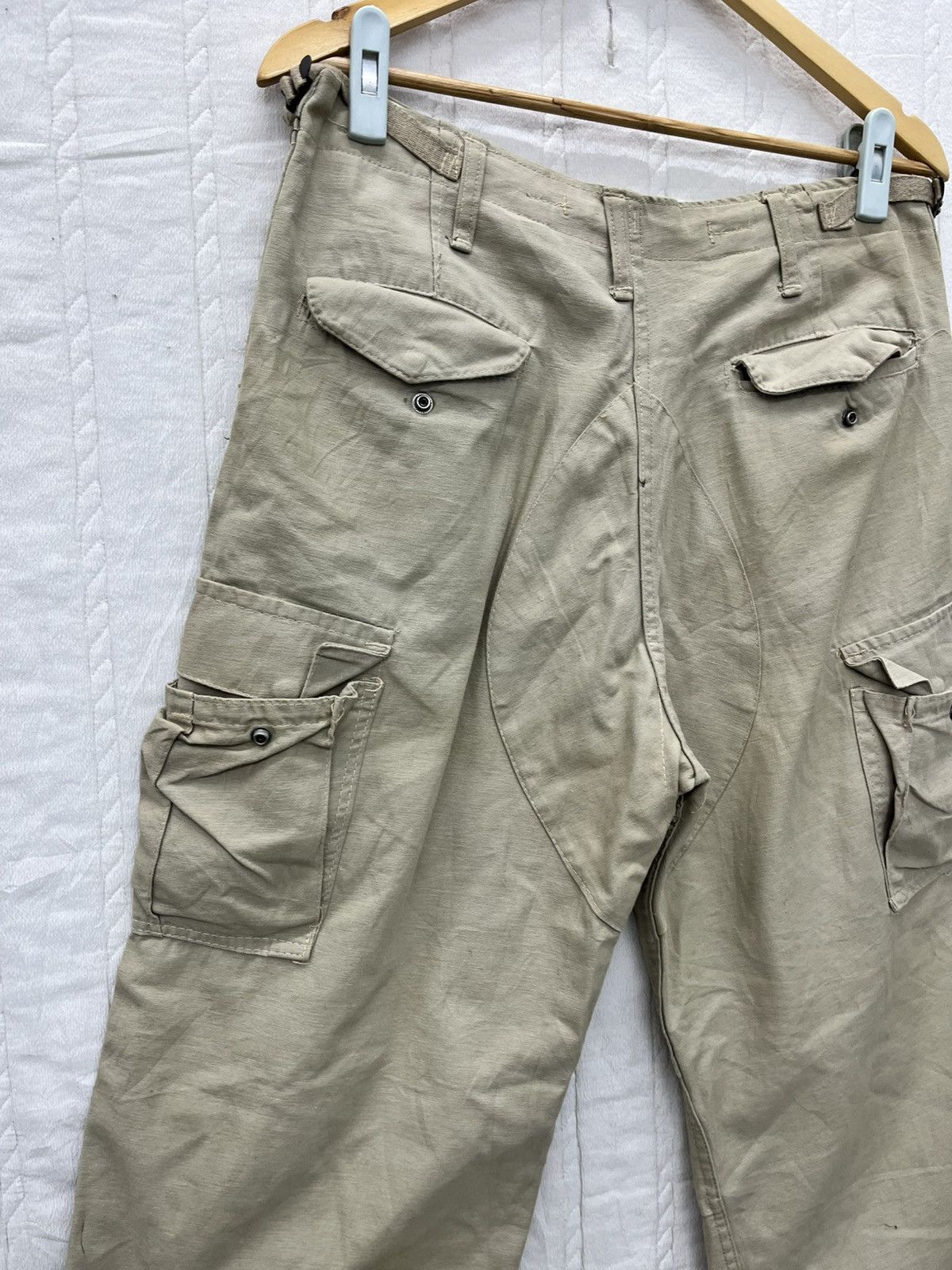 Vintage ARCHIVE💥BALLOON ARMY CARGO TROUSERS Size US 32 / EU 48 - 7 Thumbnail