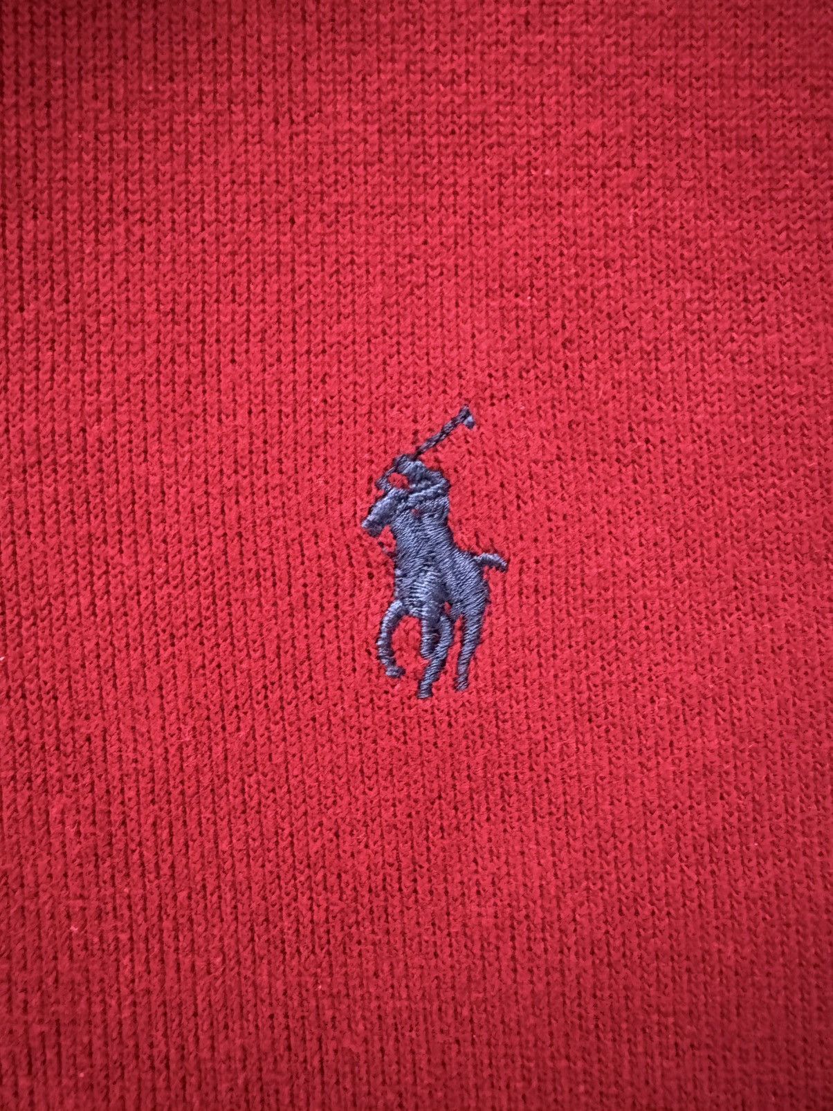Polo Ralph Lauren × Vintage RED POLO 1/4 ZIP UP Size US L / EU 52-54 / 3 - 2 Thumbnail