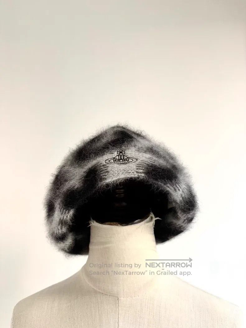 Vivienne Westwood Vivienne Westwood Leopard Print Long Furred Saturn Beret Size ONE SIZE - 1 Thumbnail