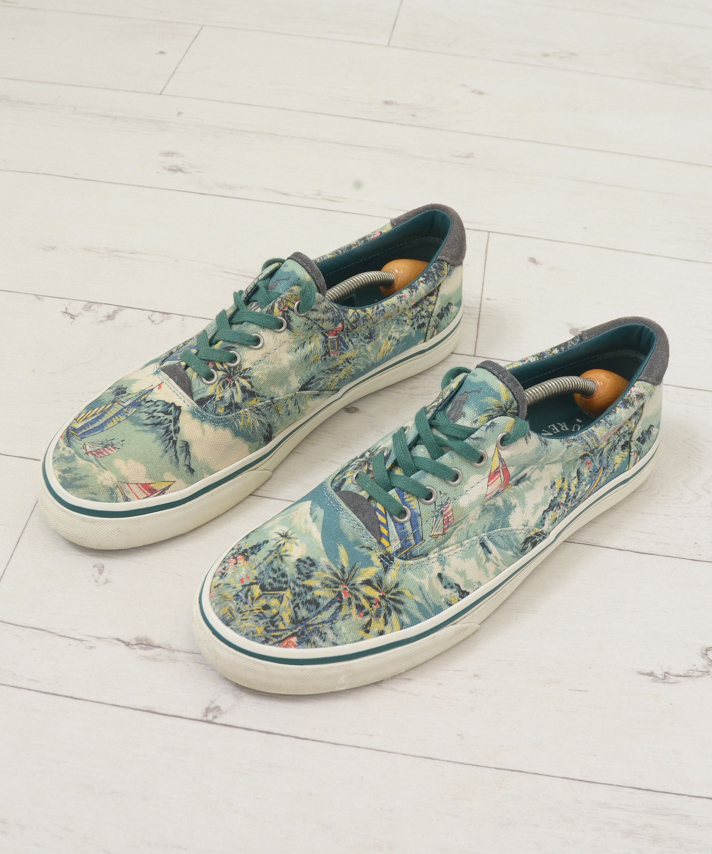 Polo Ralph Lauren × Ralph Lauren Polo Ralph Lauren Thorton 3 Tartan Graffiti Sneakers Hawaii Size US 10 / EU 43 - 3 Thumbnail