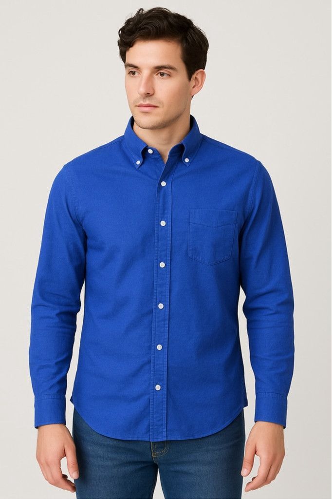 Black Brown 1826 Black Brown 1826 Blue Button-Down Shirt - 80s 2-Ply Cotton S Size US S / EU 44-46 / 1 - 1 Thumbnail