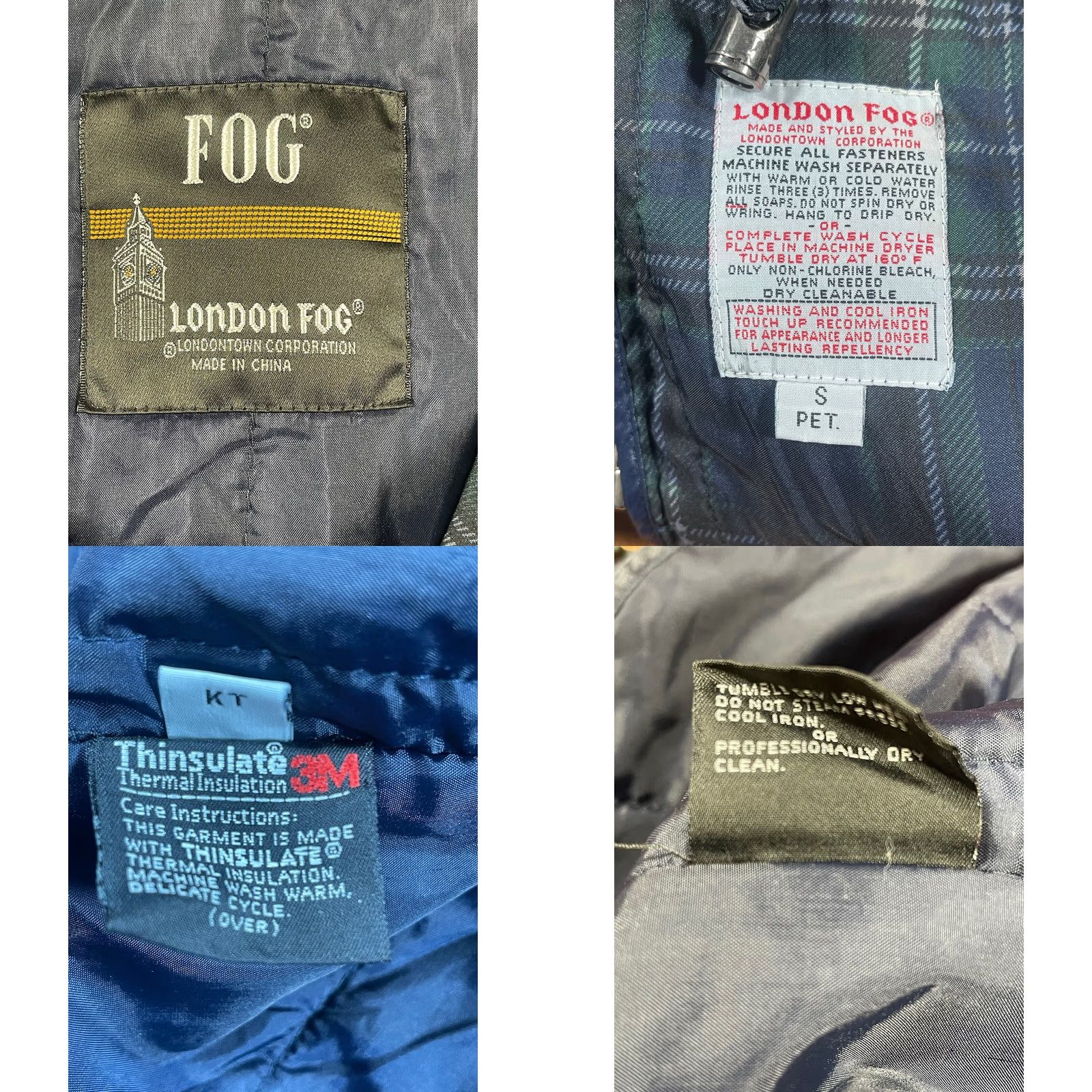 London Fog London Fog Jacket Coat Long Sleeve Plaid 3M Thinsulate Zip Liner Women Petite XS PS Pea Coat Multicolor Winter Mens Womens Girls Boys Size S / US 4 / IT 40 - 8 Thumbnail