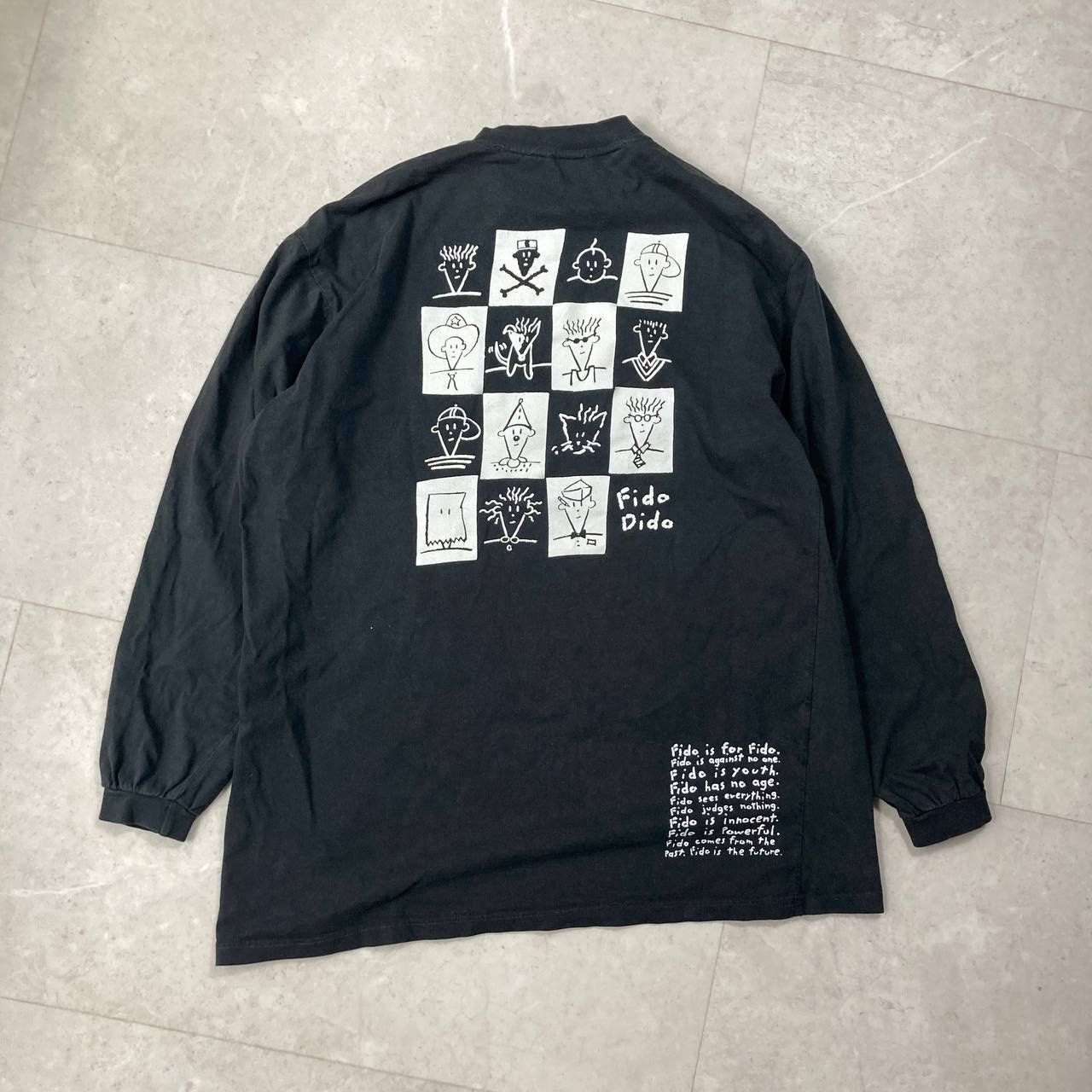 Arts & Science Vintage Fido Dido Pepsi 7Up Cartoon Comics Long Sleeve Size US M / EU 48-50 / 2 - 2 Thumbnail