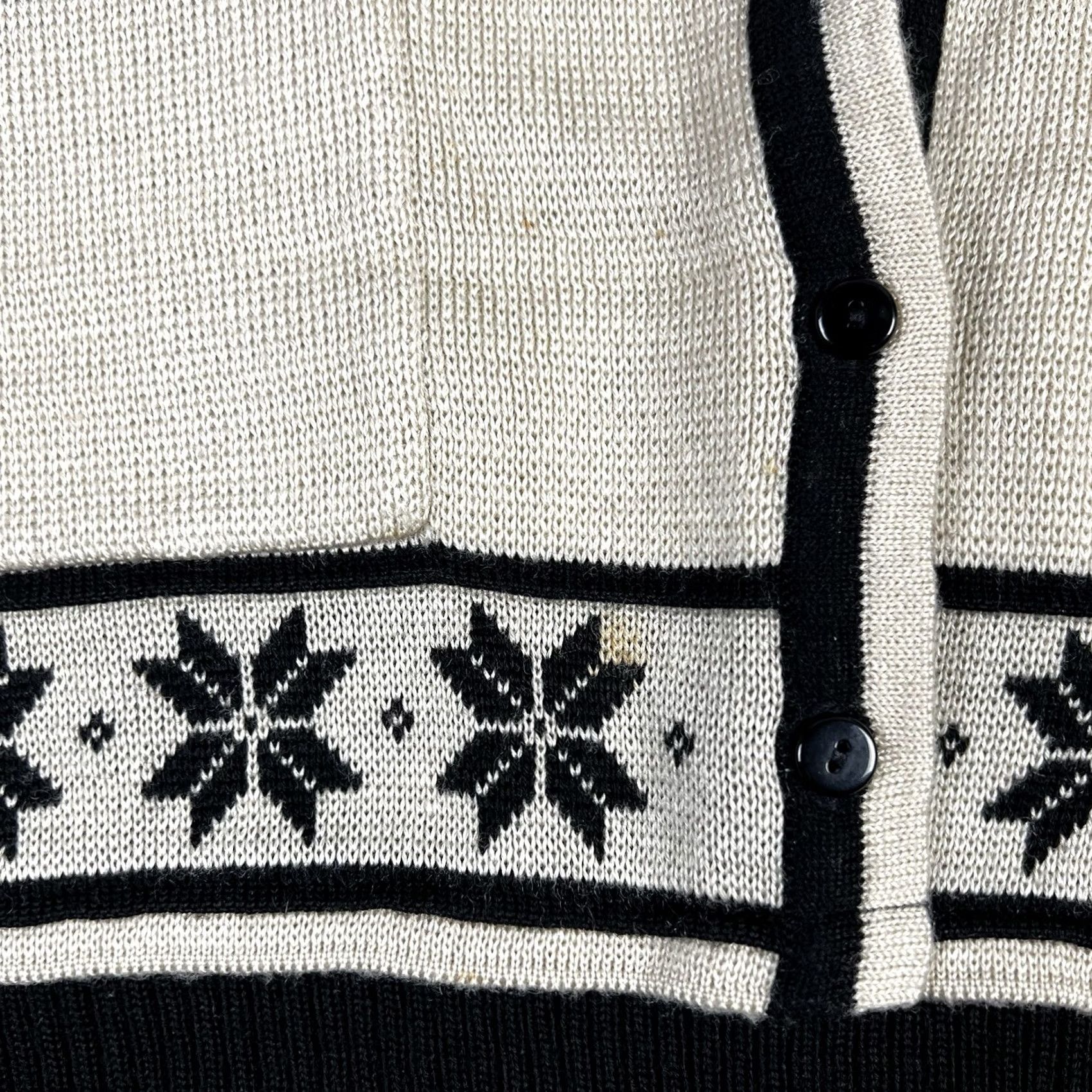 Vintage VINTAGE Nils Sweater Ski Womens Medium Beige 90s Bohemian Stretch Fit Acrylic Wool Blend Pull Over Cardigan Buttons Size M / US 6-8 / IT 42-44 - 7 Thumbnail