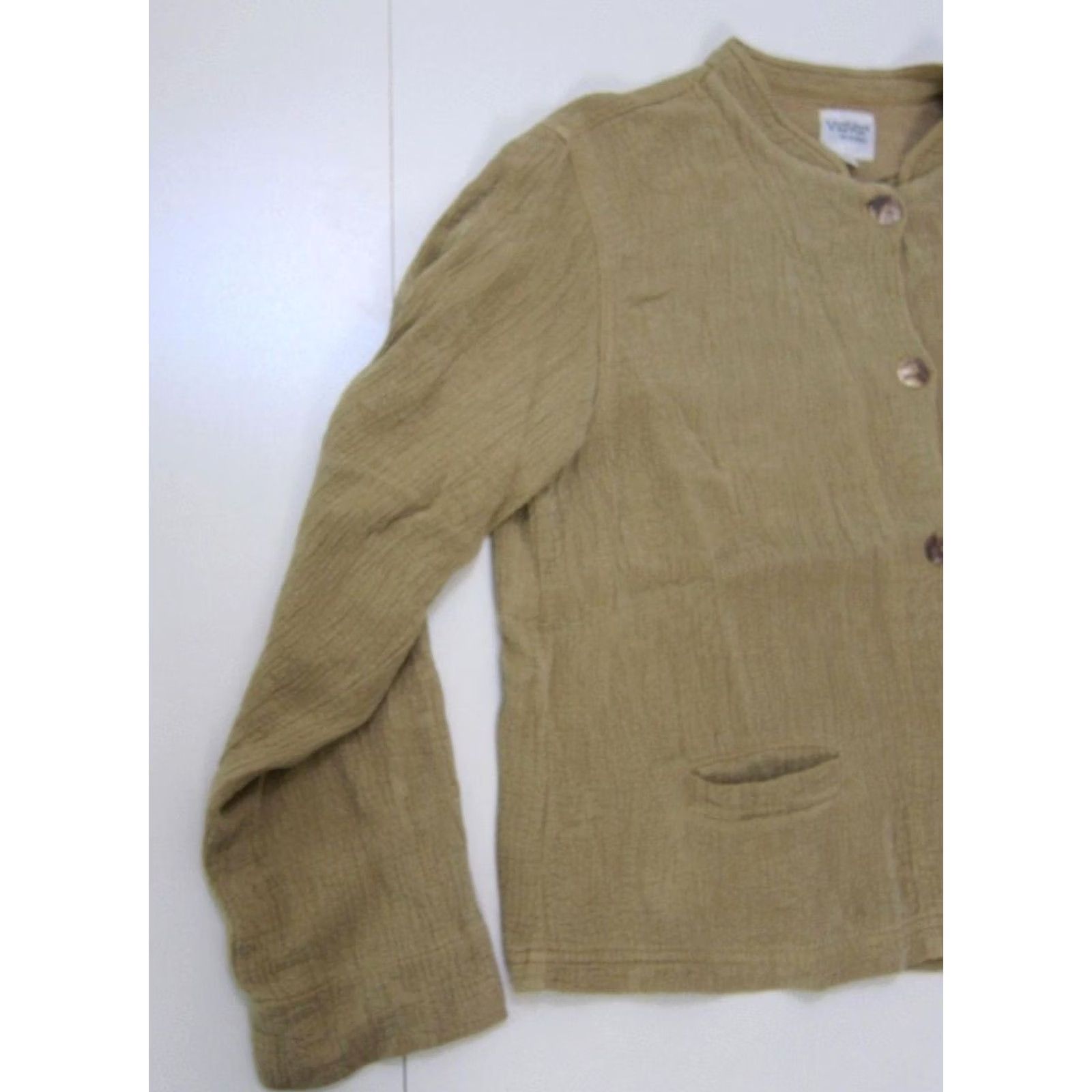 Vintage Via Vai Blazer Jacket Women's L Yellow Rayon Made In USA Size L / US 10 / IT 46 - 5 Thumbnail