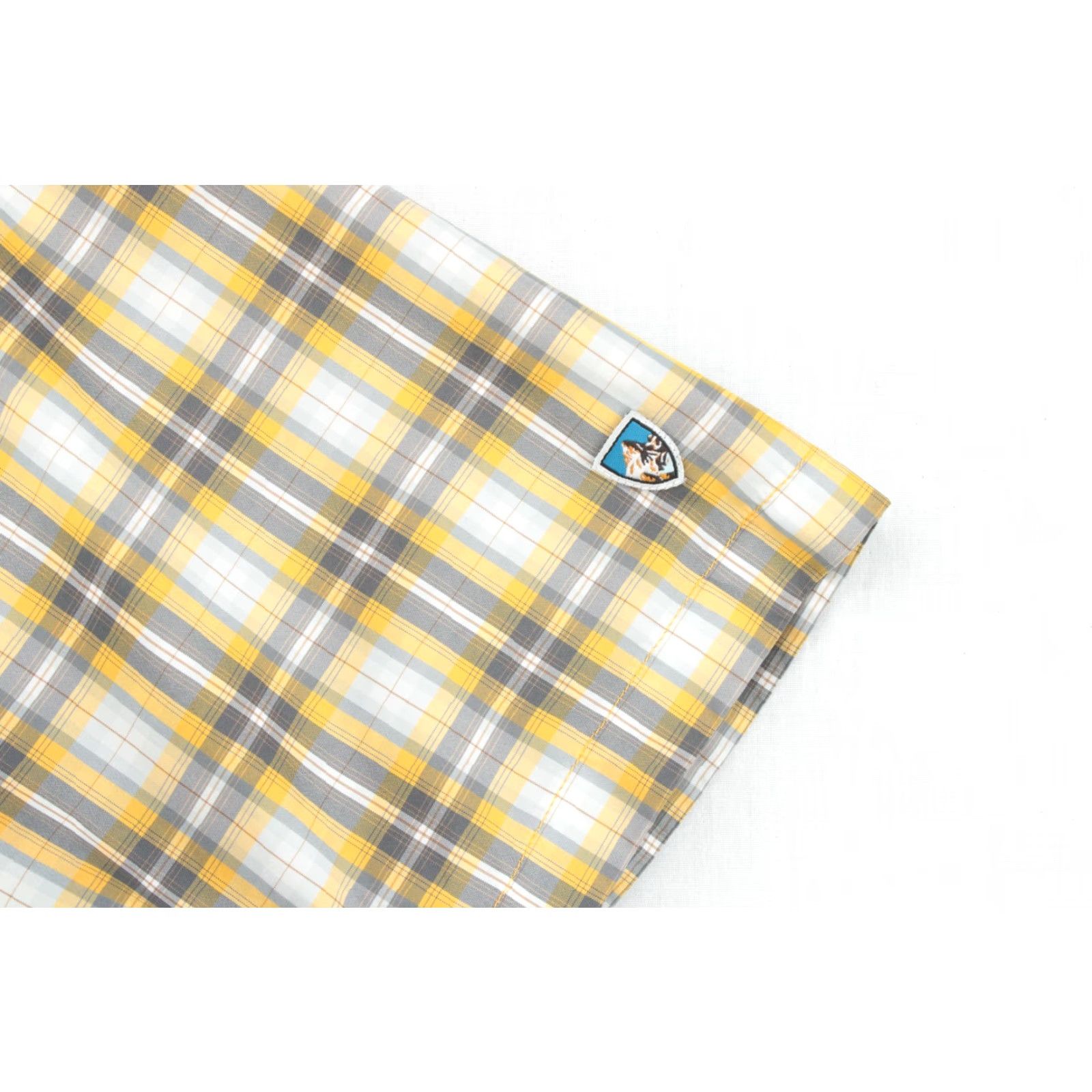 Vintage KUHL Shirt Men’s XL Gray Yellow Plaid Short Sleeve Pearl Snap Hiking Fishing Size US XL / EU 56 / 4 - 4 Thumbnail