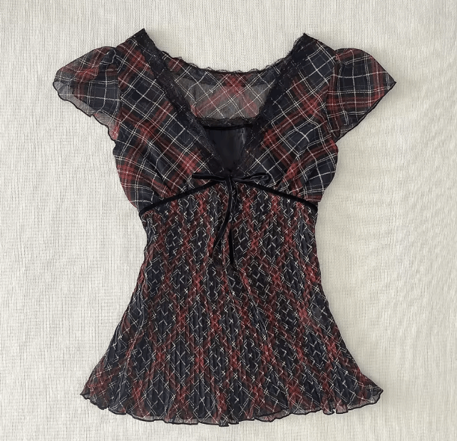Other Y2K Vintage Pleated Tees Women Size M / US 6-8 / IT 42-44 - 1 Thumbnail