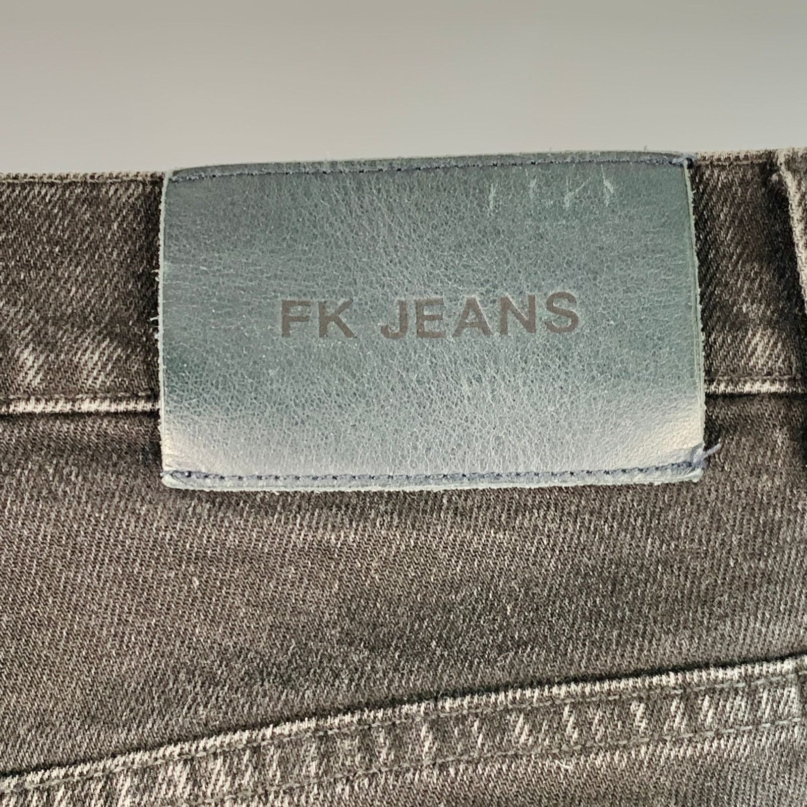 Filippa K Stan Grey Charcoal Twill Cotton Blend Slim Straight Button Size US 33 - 3 Thumbnail