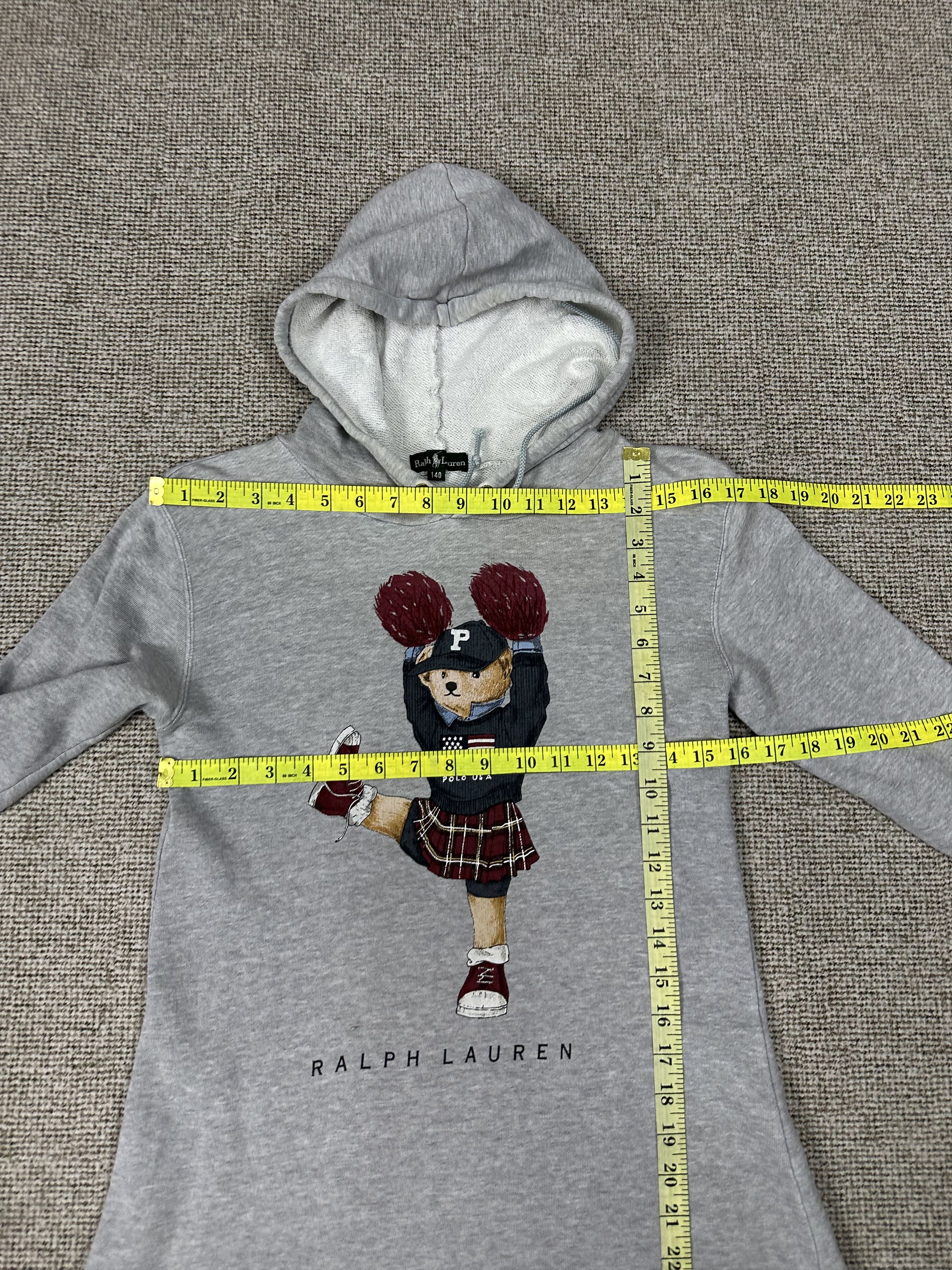Ralph Lauren Vintage Ralph Lauren Bear Women Long Hoodie Z439 Size XS / US 0-2 / IT 36-38 - 5 Thumbnail