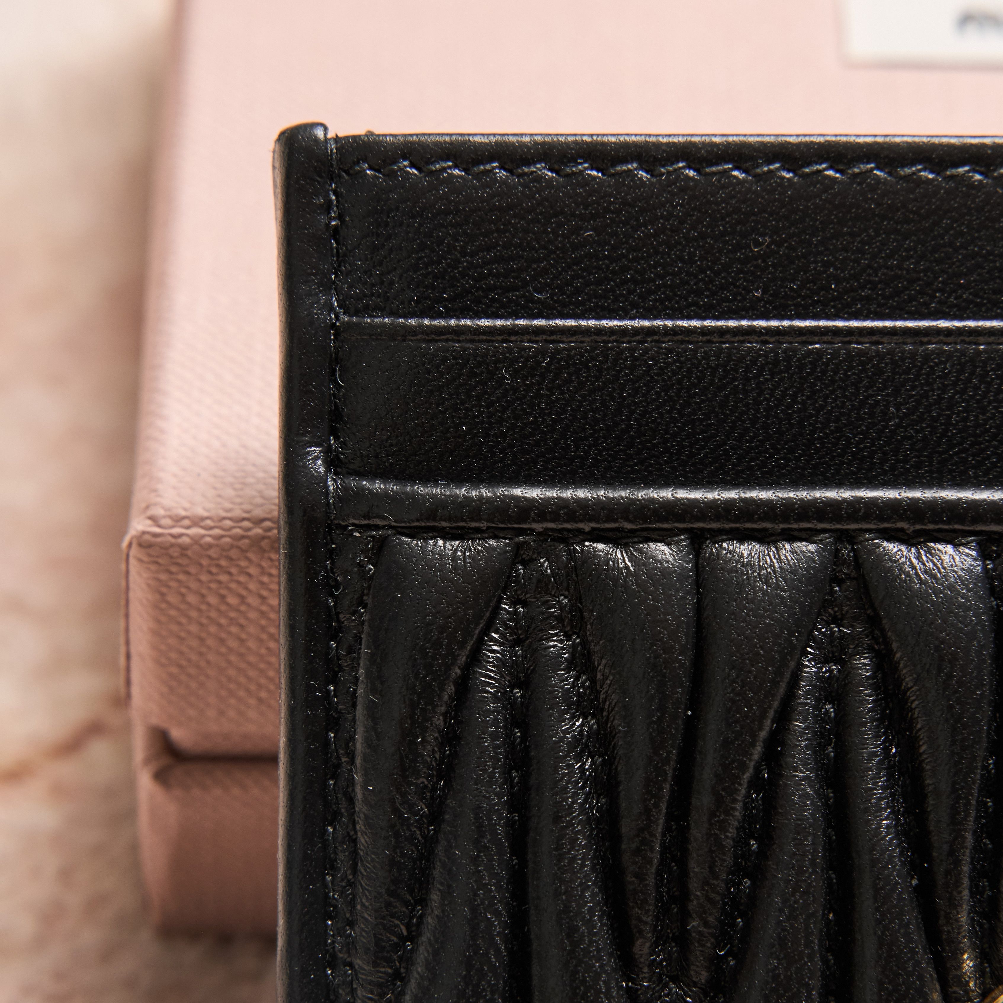 Miu Miu MIU MIU Matelassé Nappa Leather Card Holder Size ONE SIZE - 3 Thumbnail