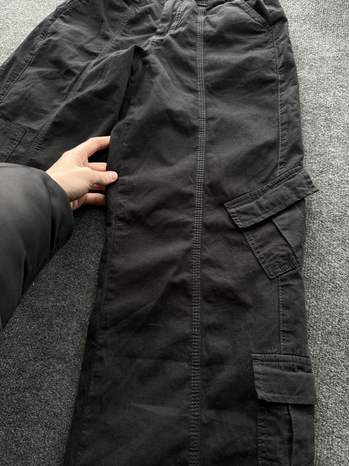 Other 🚨 RARE BLACK CARGO MULTIPOCKET WOMEN PANTS Size 28" / US 6 / IT 42 - 6 Thumbnail
