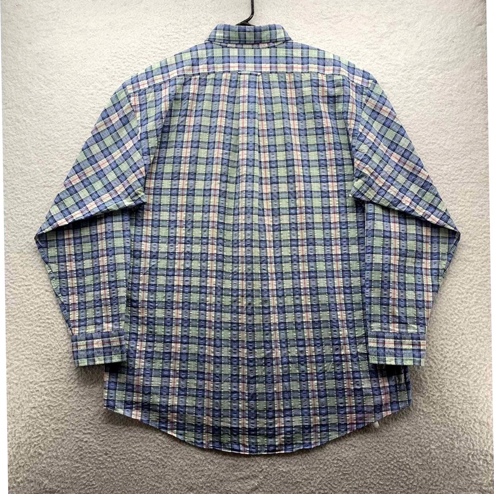 Vintage VINTAGE Samuel Smith Shirt Mens L Plaid Preppy Aiken SC Tailor Size US L / EU 52-54 / 3 - 7 Thumbnail