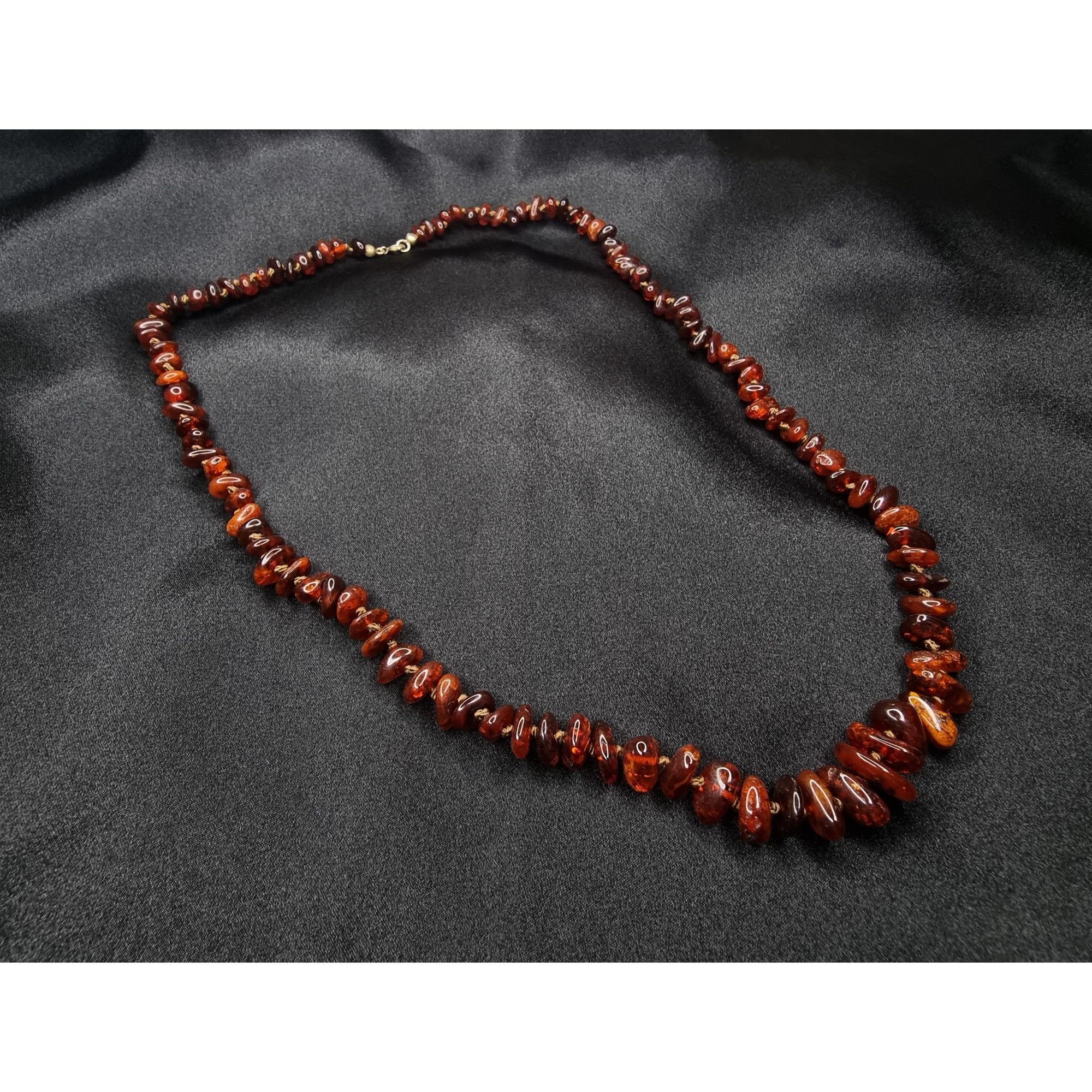 Vintage Vintage Natural Genuine Amber Necklace With Polished Irregul Size ONE SIZE - 2 Thumbnail
