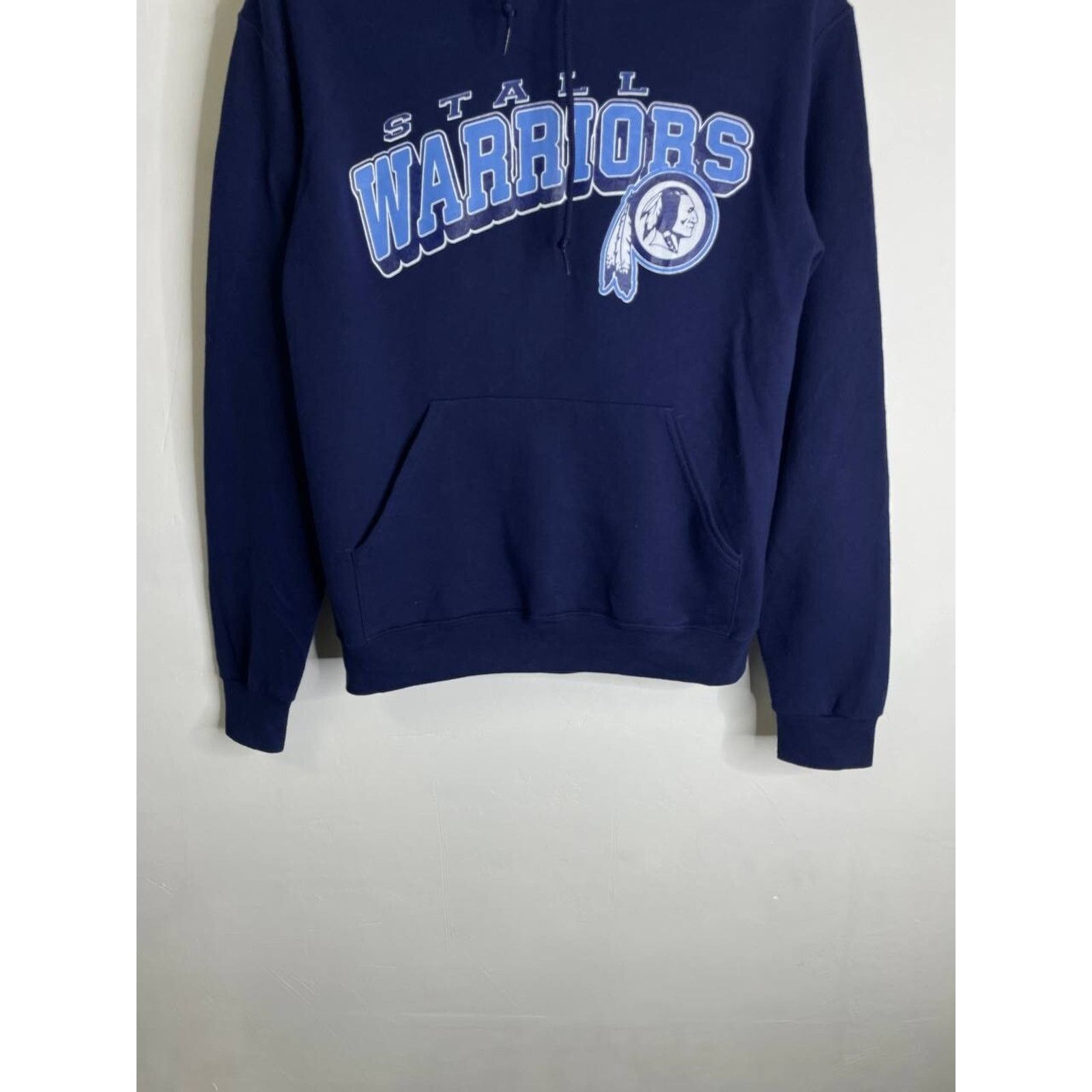 Jerzees Vintage Stall Warriors Navy Blue Hoodie Jerzees Size S Size US S / EU 44-46 / 1 - 4 Thumbnail