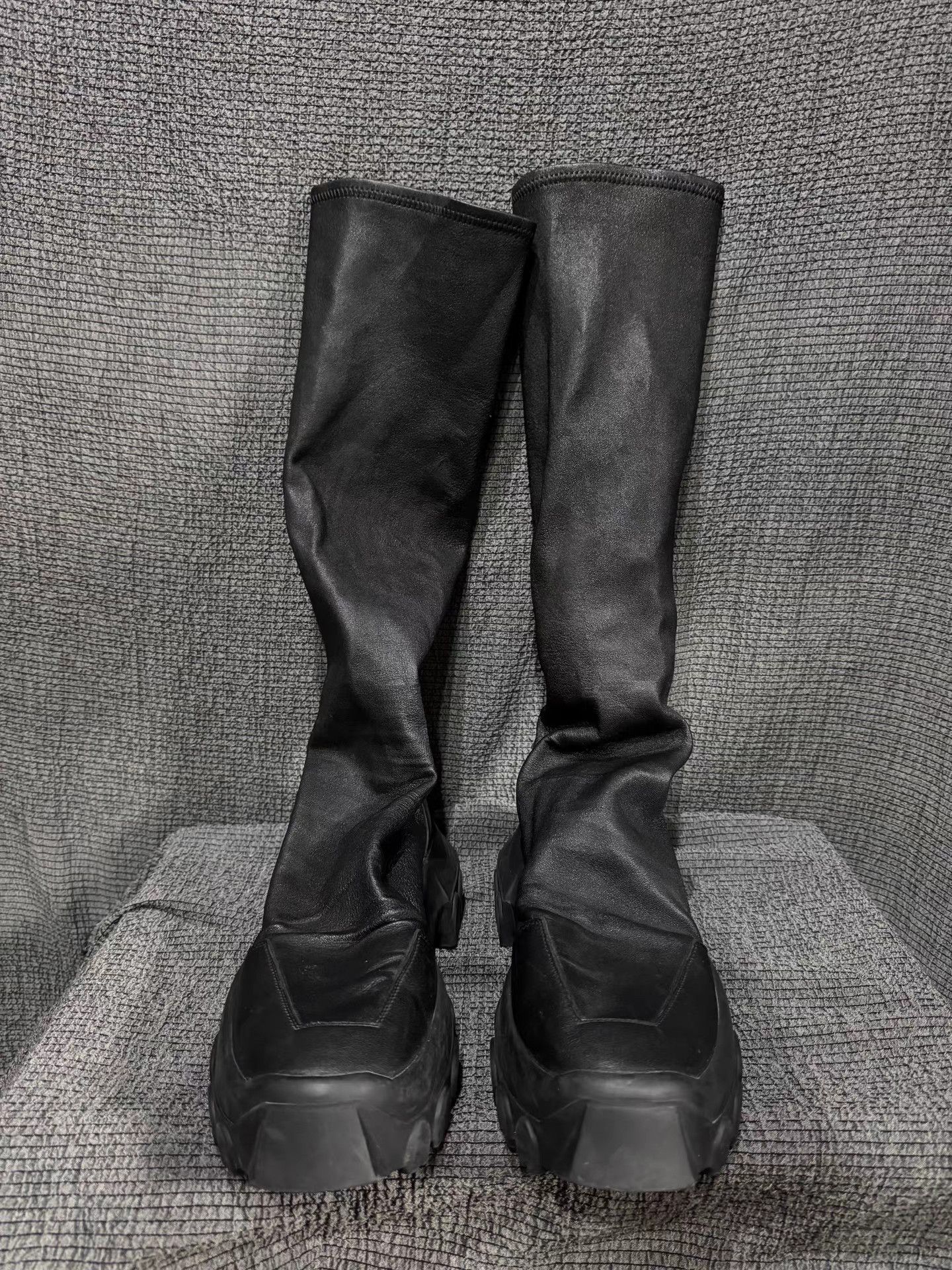 Rick Owens Rick Owens 18FW mainline platform lambskin "Adonis" boots Size US 7 / EU 40 - 4 Thumbnail