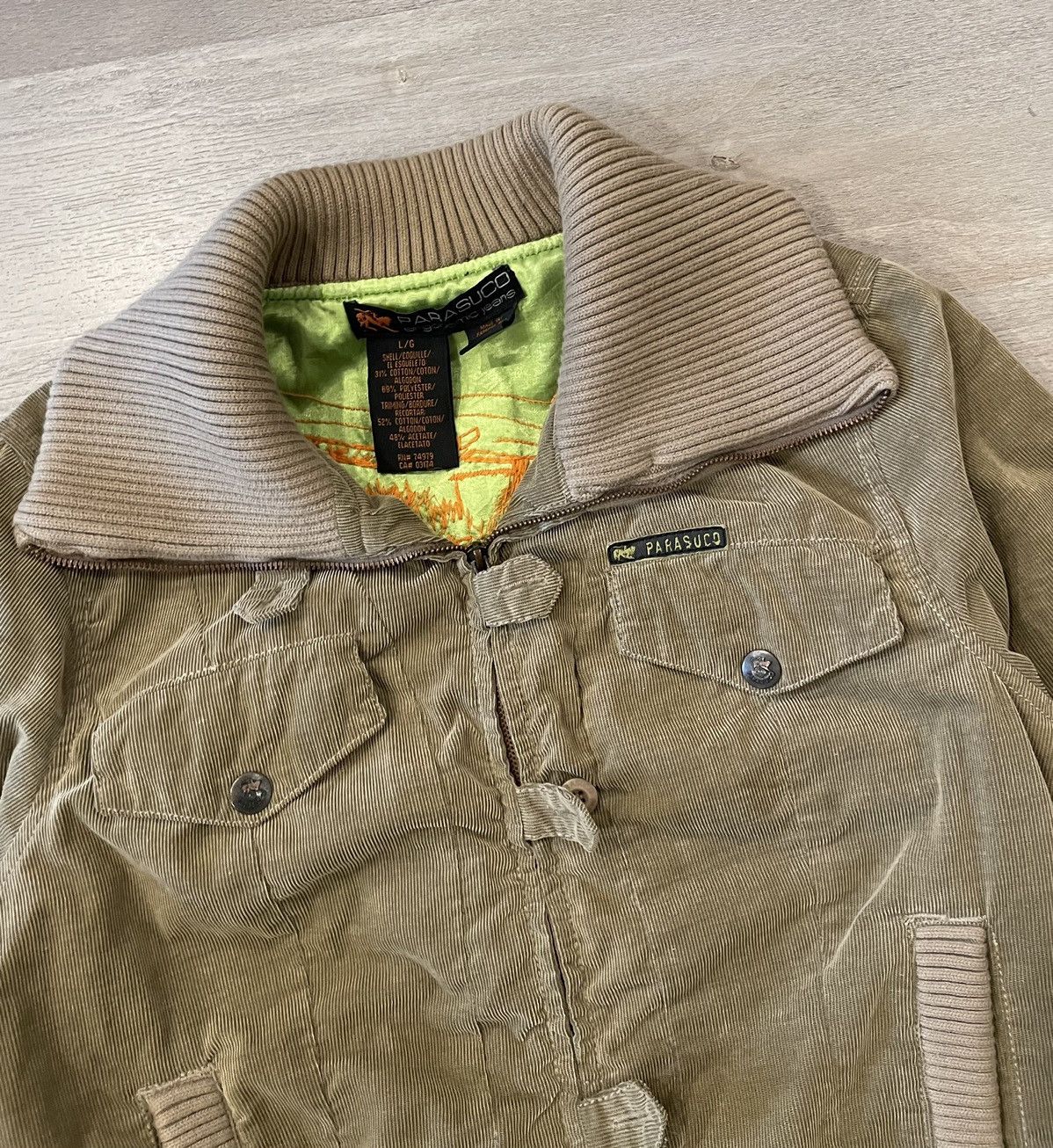 Parasuco Crazy Vintage Y2K Parasuco Heavyweight Bomber Flight Jacket Size US S / EU 44-46 / 1 - 5 Thumbnail