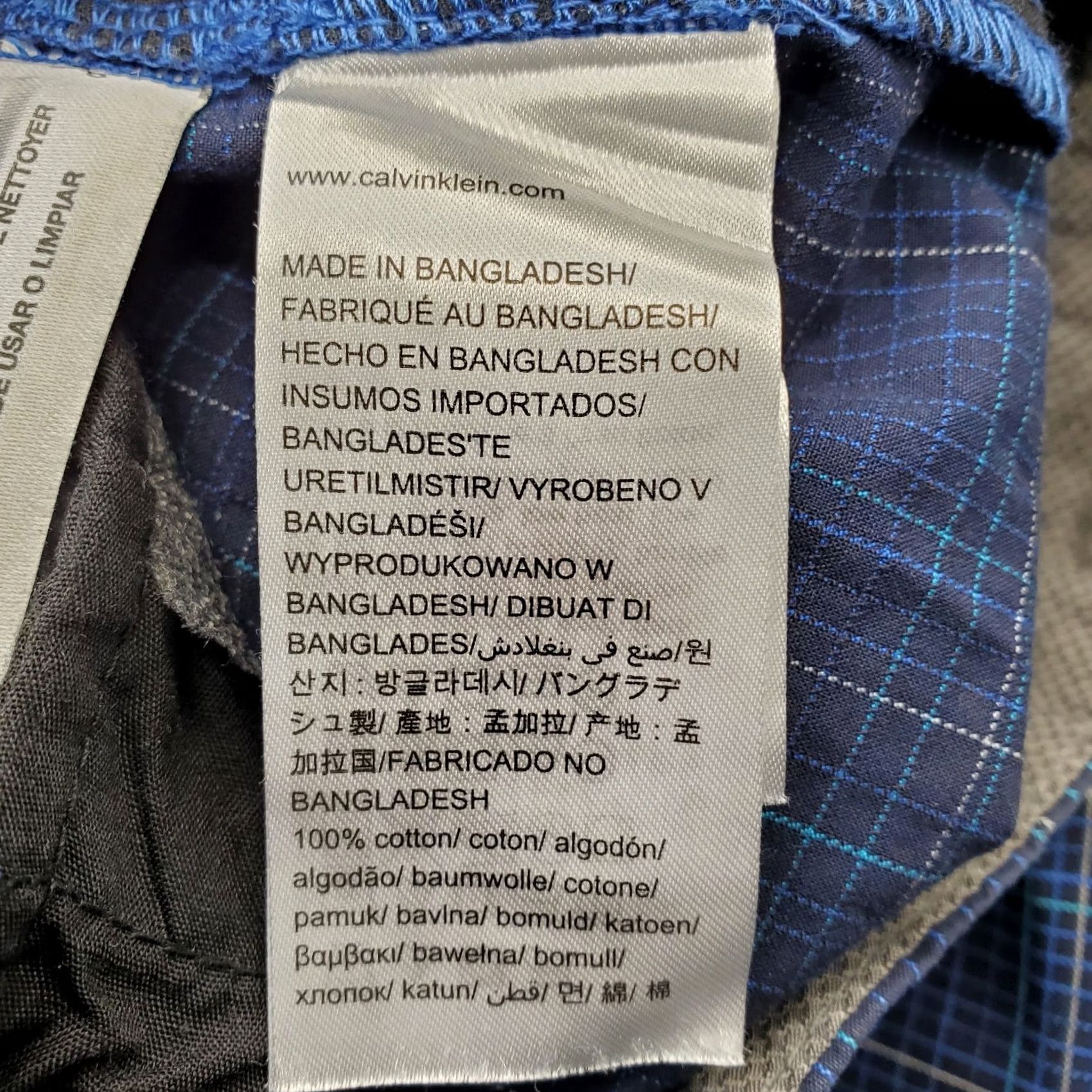 Calvin Klein Calvin Klein Mens Chino Shorts 34 Multi Plaid Flat Front Mid Rise Slash Pockets Size US 34 / EU 50 - 7 Thumbnail
