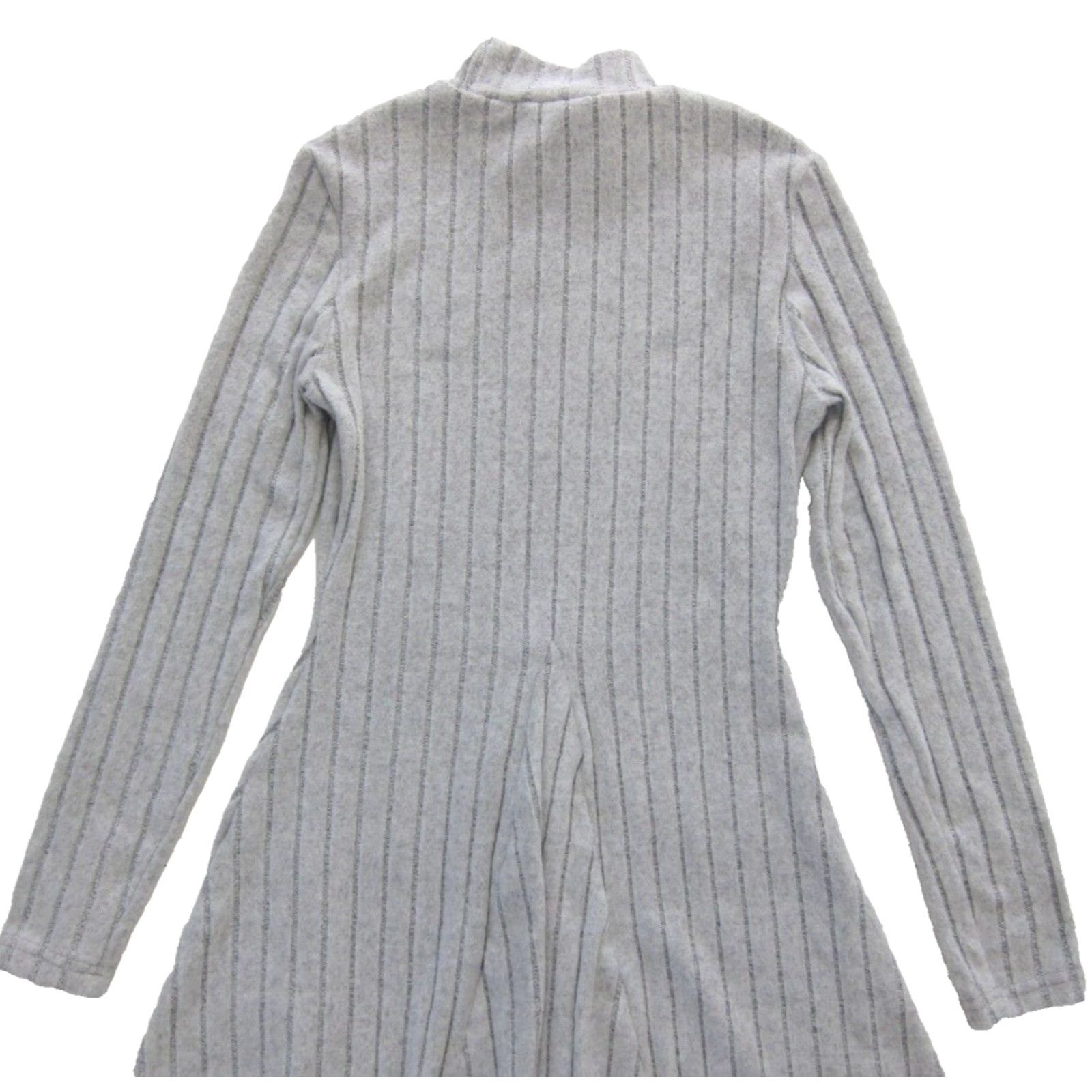 Shein NWT Shein Frenchy Soft Grey Ribbed Stretch Fleece Mock Neck Long Sleeve Dress M Size M / US 6-8 / IT 42-44 - 6 Thumbnail