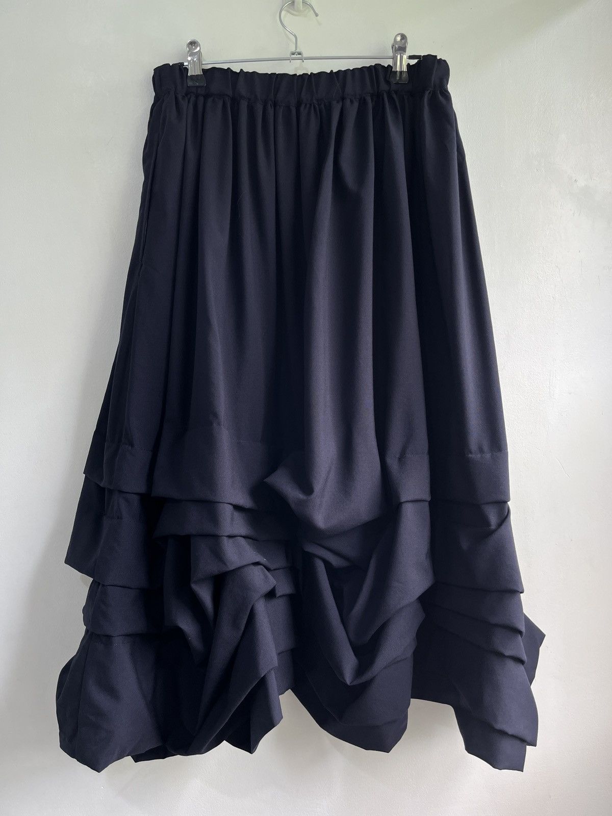 Comme des Garcons Girl Wool Ruffled Layered Skirt Size 27" / US 4 / IT 40 - 2 Thumbnail