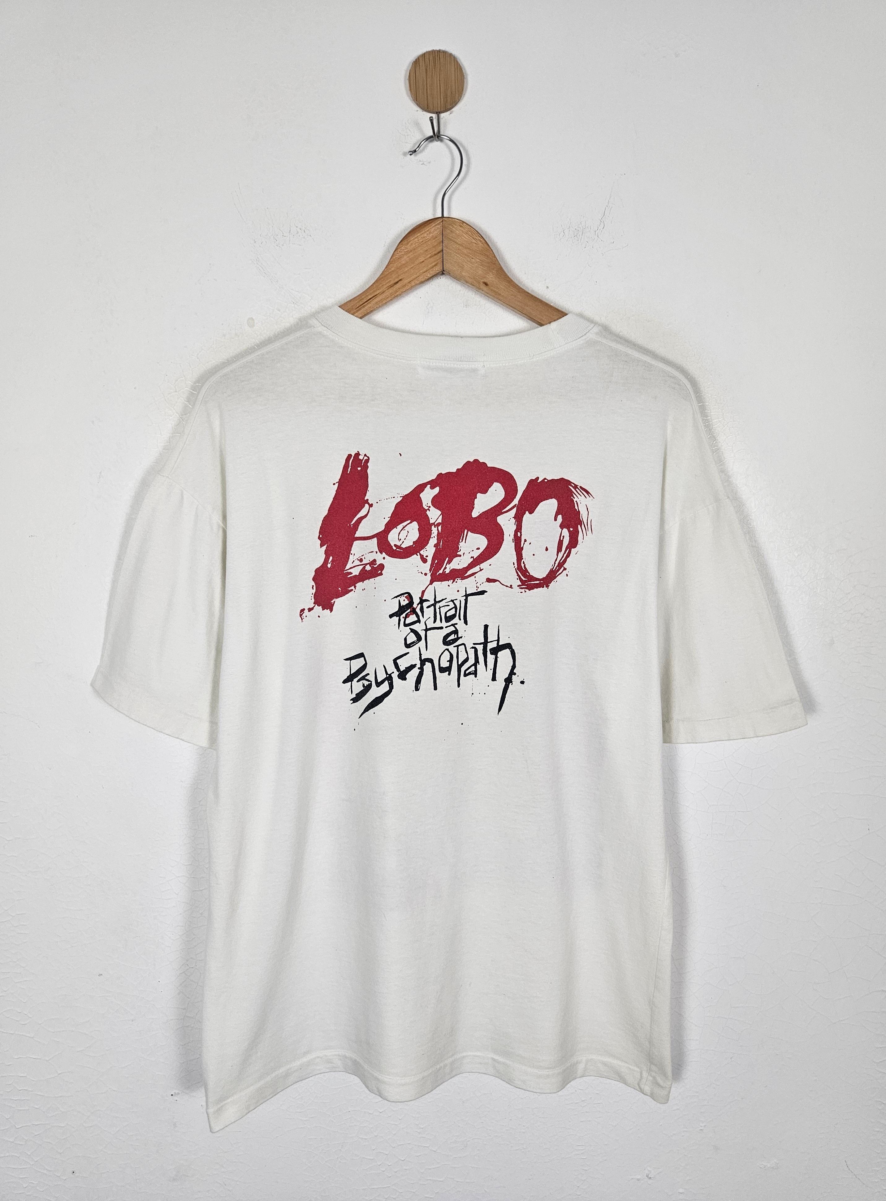 Vintage Vintage Lobo DC Comics Potrait of Psychopatch tee shirt Size US L / EU 52-54 / 3 - 2 Thumbnail