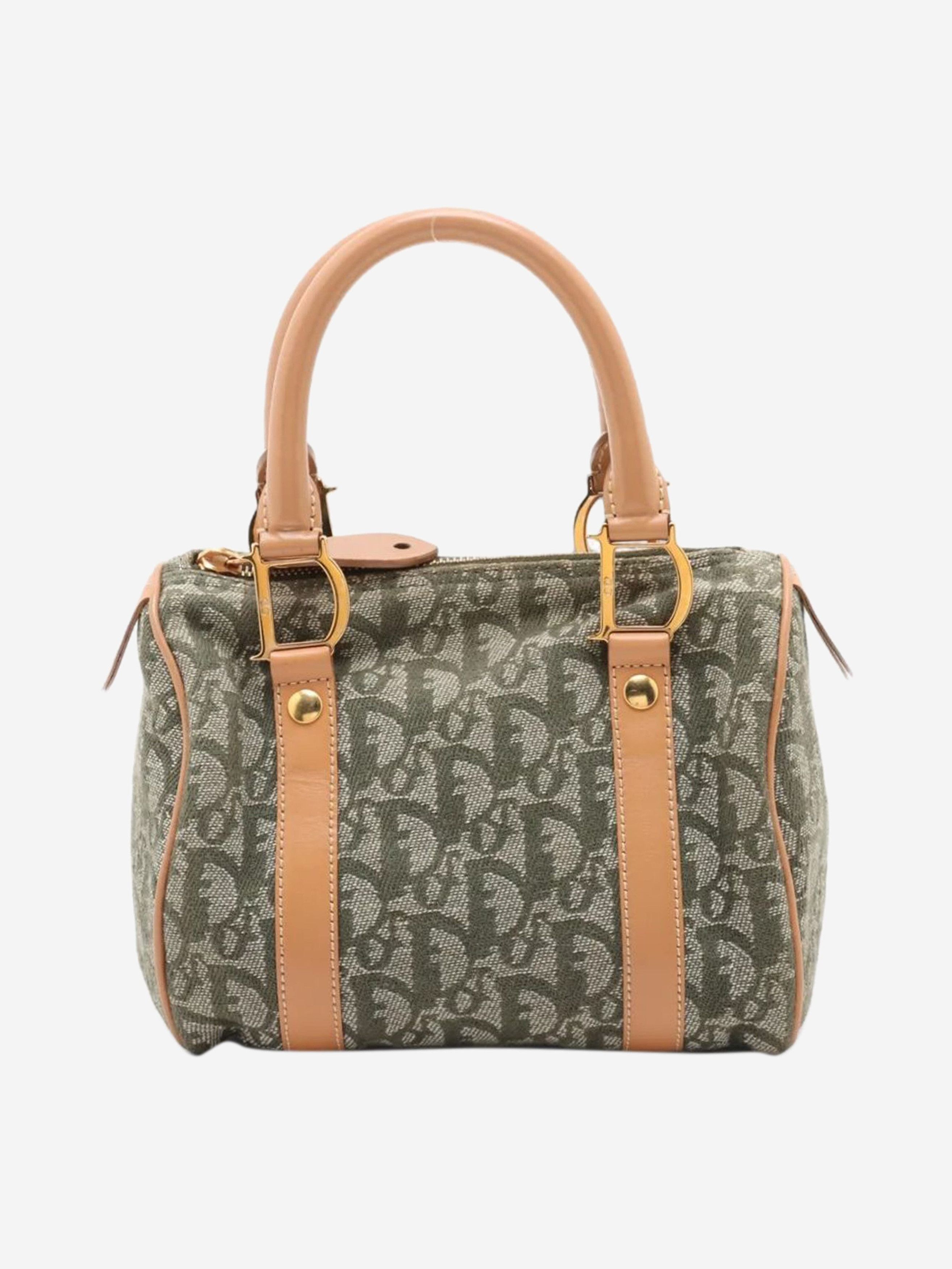 Dior Green Trotter canvas and leather bag Size ONE SIZE - 1 Thumbnail