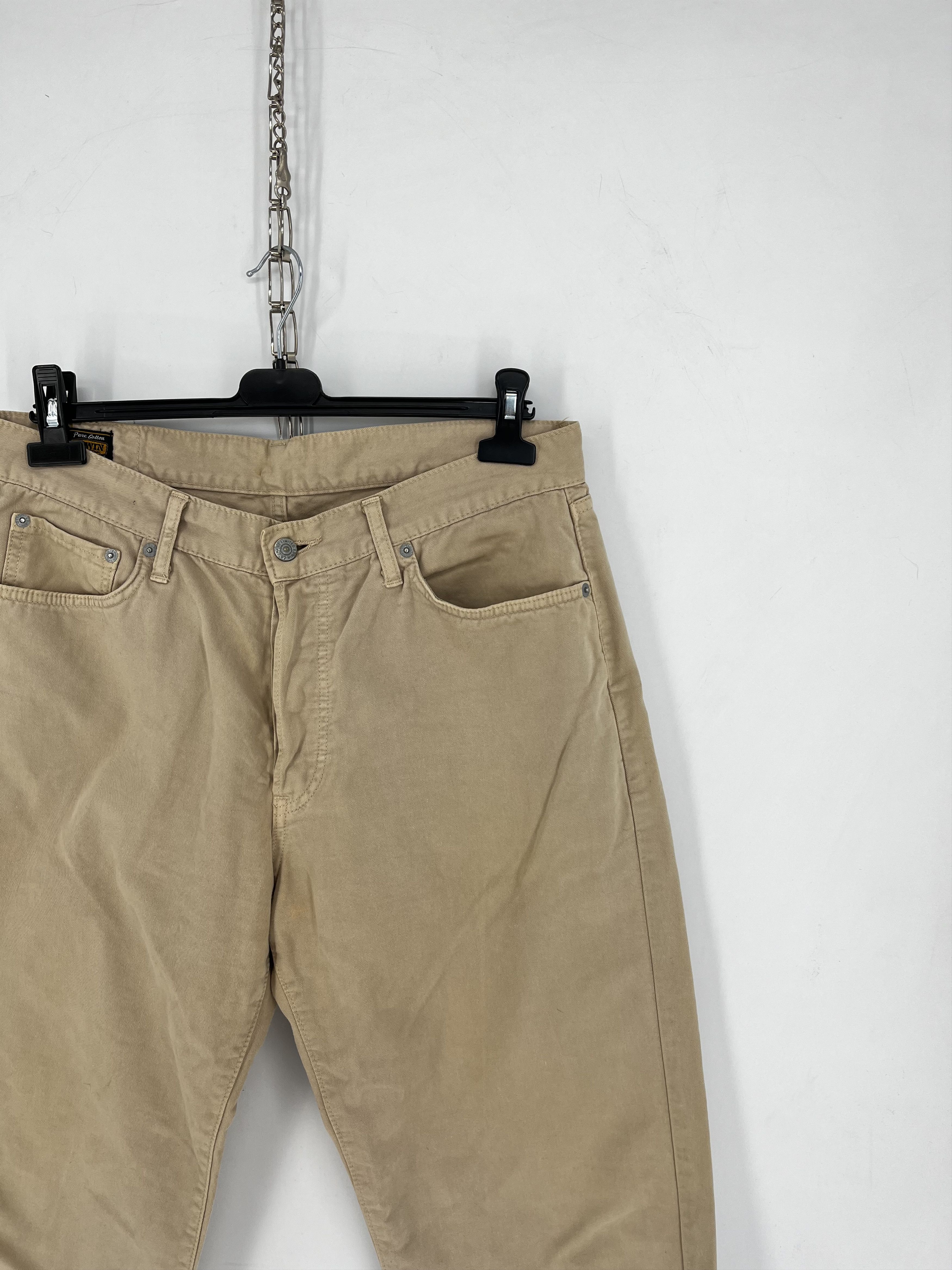 Edwin × Japanese Brand × Vintage Vintage Edwin Made in Japan Beige Denim Pants Jeans Size US 36 / EU 52 - 7 Thumbnail