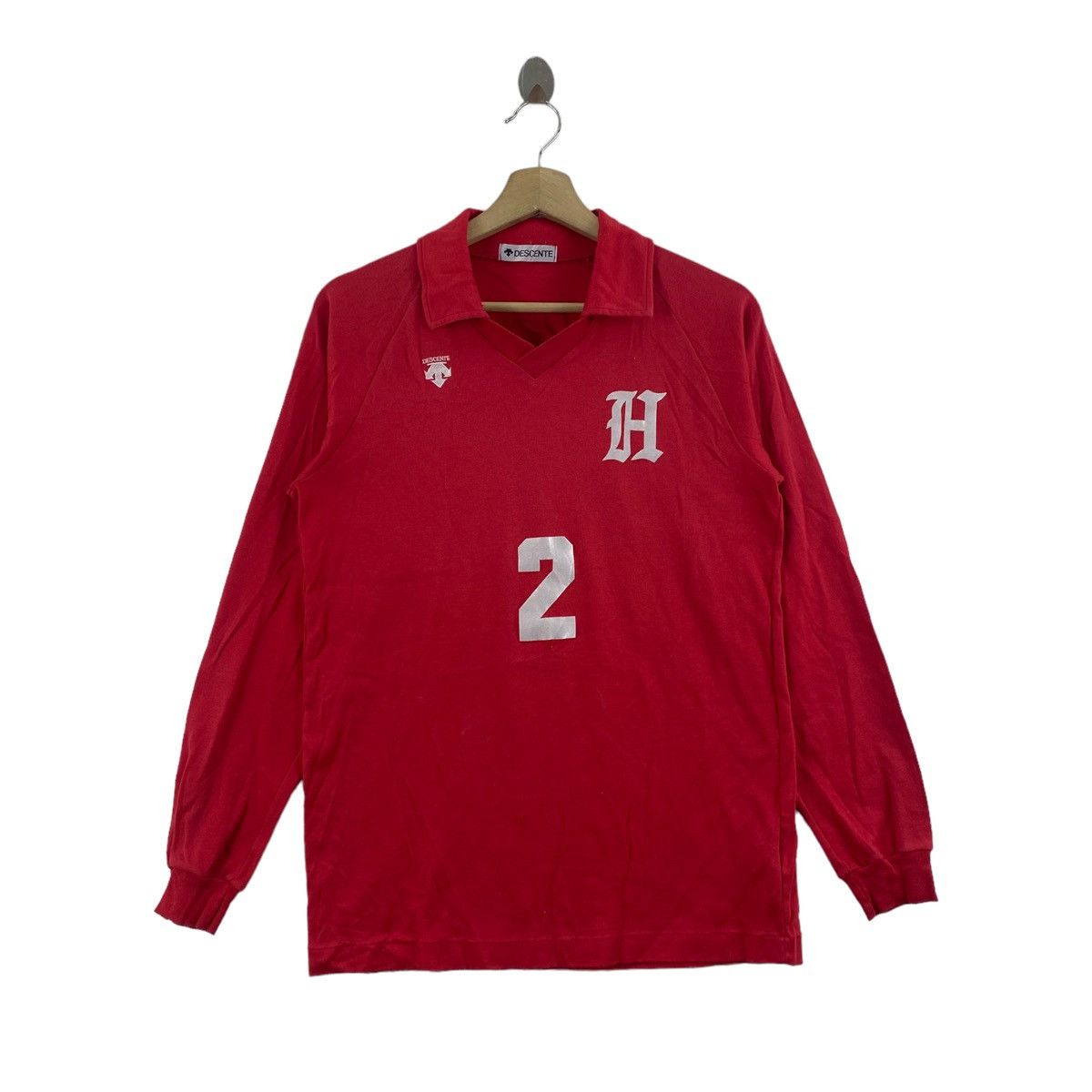 Descente DESCENTE Japan Baseball Red Long Sleeve Shirt Size US M / EU 48-50 / 2 - 3 Thumbnail