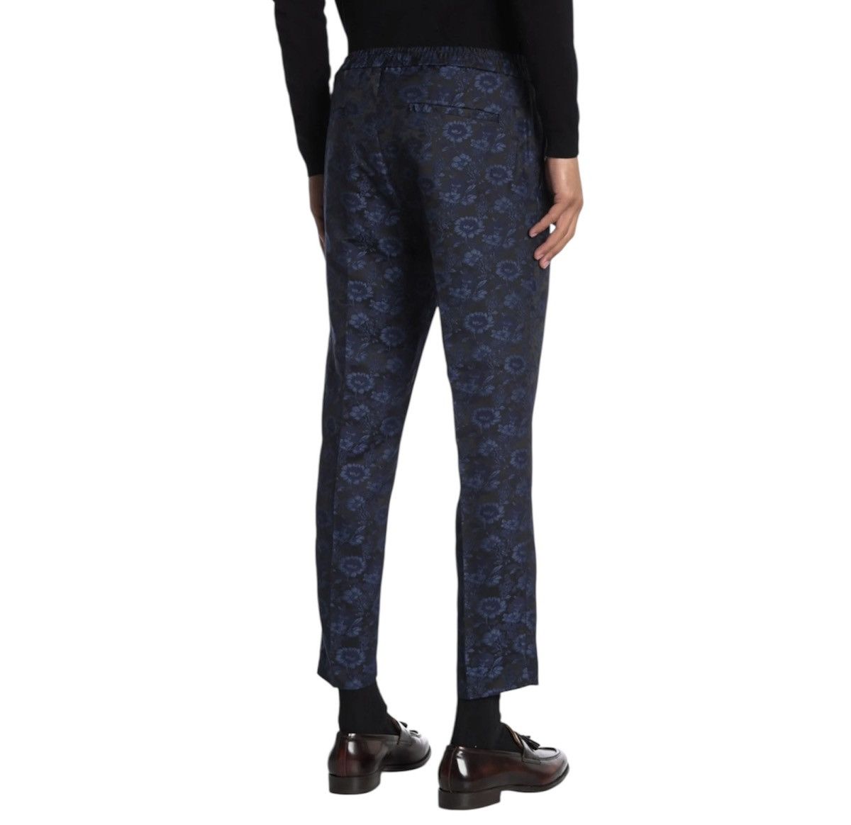 Topman Topman Blue Jacquard Trousers Pants Slim Size 32X32 Size US 32 / EU 48 - 3 Thumbnail