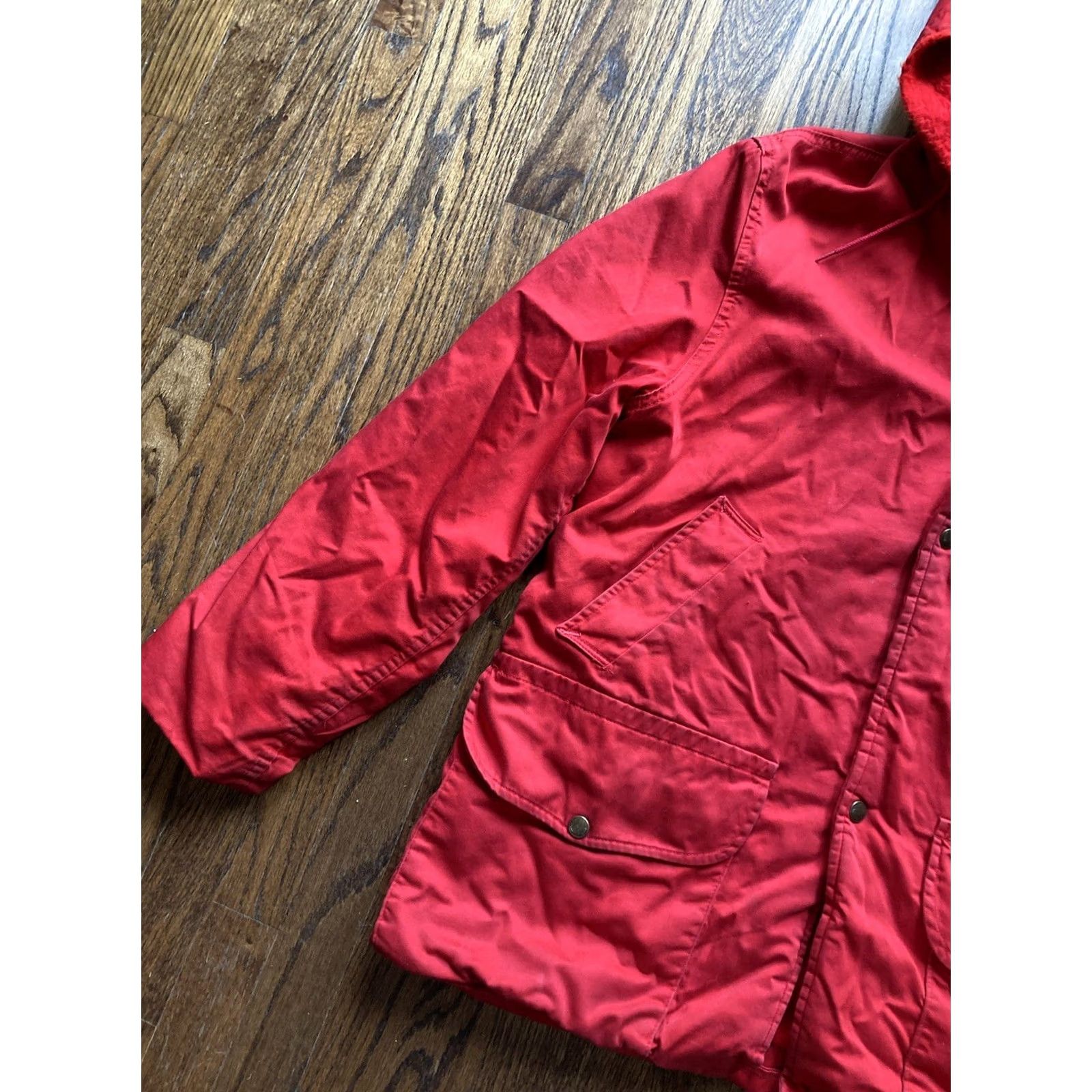 Vintage VINTAGE Western Field Jacket Mens Medium Red Hooded Fuzzy Lined 60s Size US M / EU 48-50 / 2 - 2 Thumbnail