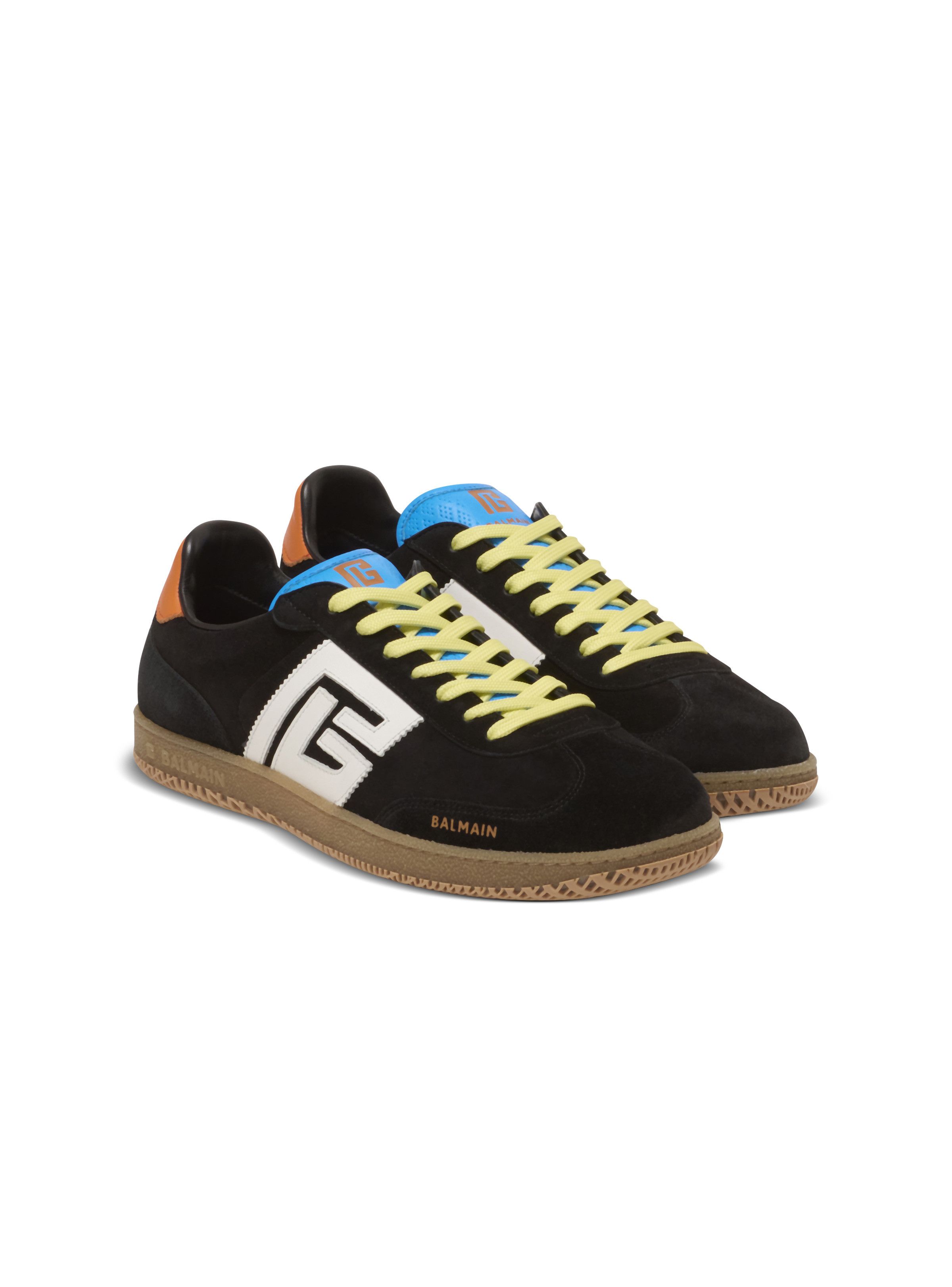 Balmain o1s1wg111025 Swan Leather Sneakers in Multicolor Size US 12 / EU 45 - 3 Thumbnail