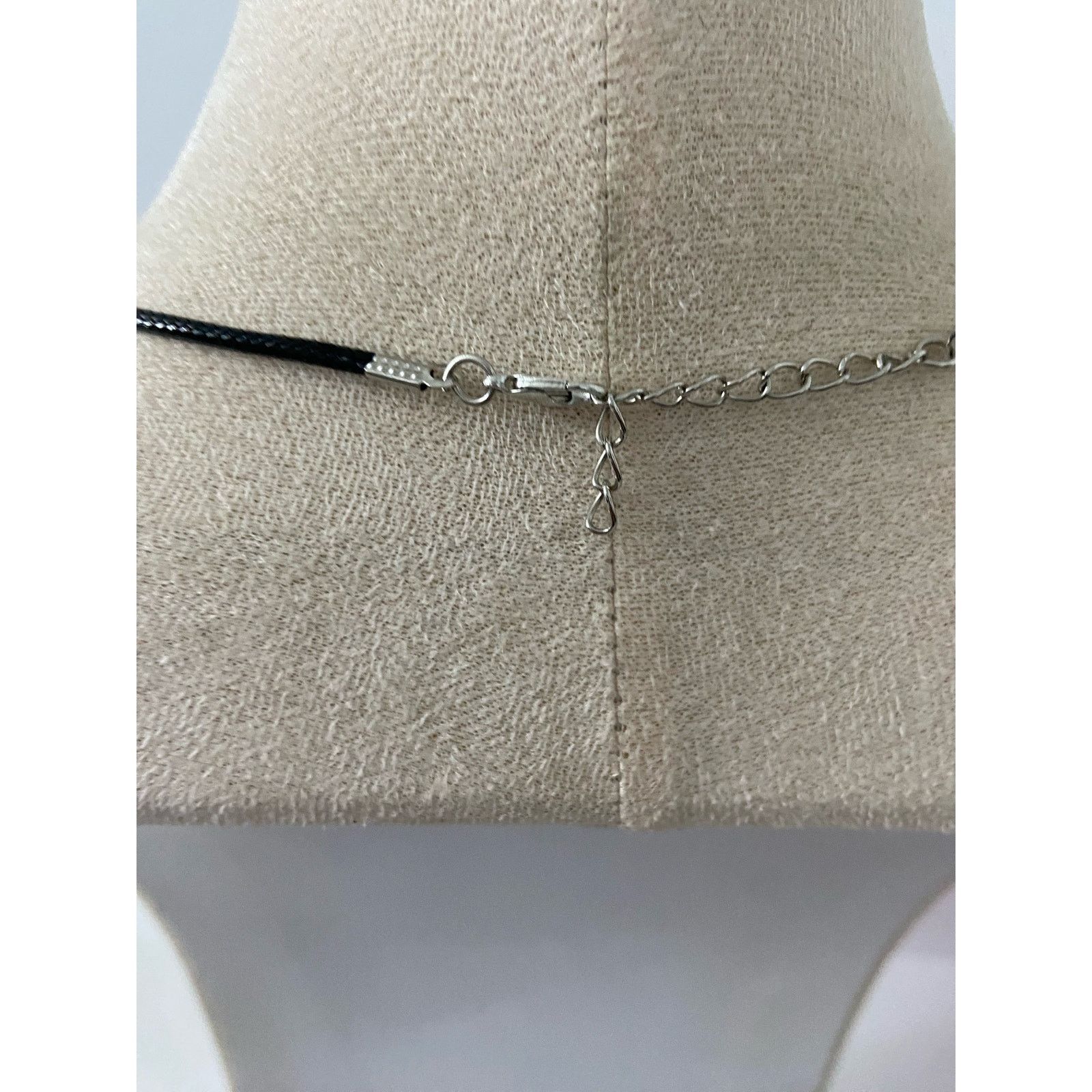 Handmade clear heart pendant necklace Size ONE SIZE - 2 Thumbnail