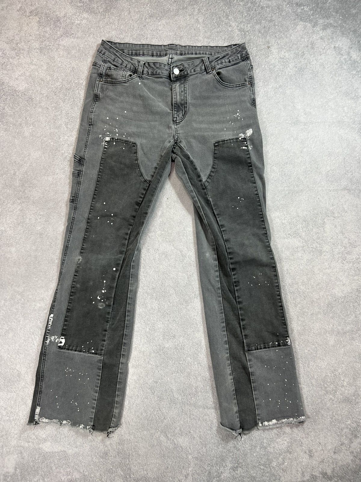 Junya Watanabe FLARED junya watanabe balenci style washed denim jeans Size US 33 - 5 Thumbnail