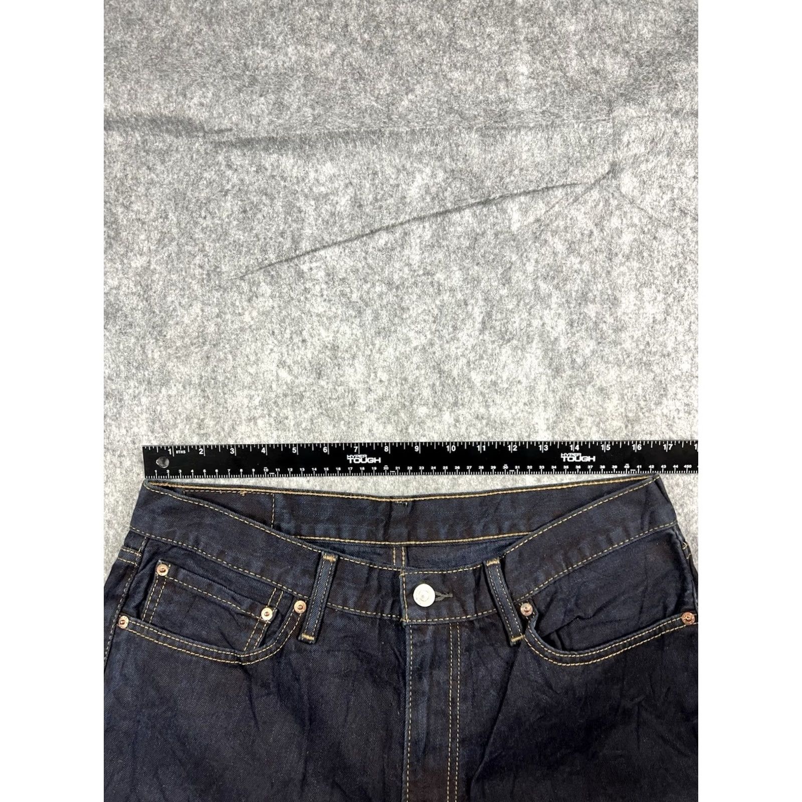 Levi's Levi's 511 Jeans Men's Dark Wash Blue Slim Straight Regular 36x32 Denim Cotton Spandex Logo Zip Button 511 Model City USA Wearable Size US 36 / EU 52 - 6 Thumbnail