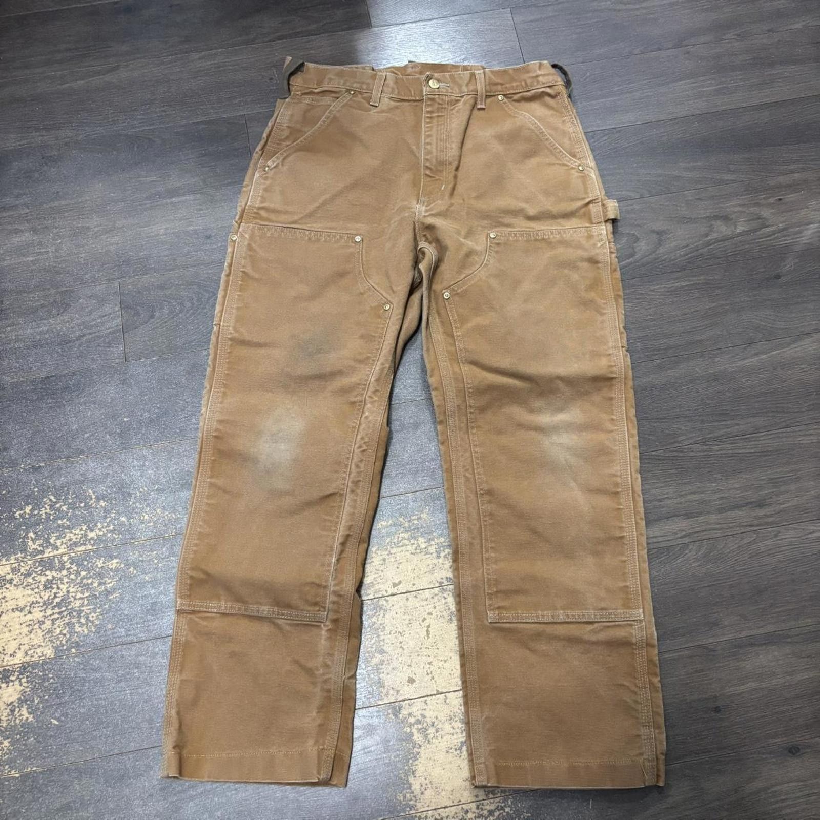 Carhartt vintage carhartt double knee cargo jeans 00s 32x28 Size US 32 / EU 48 - 2 Thumbnail