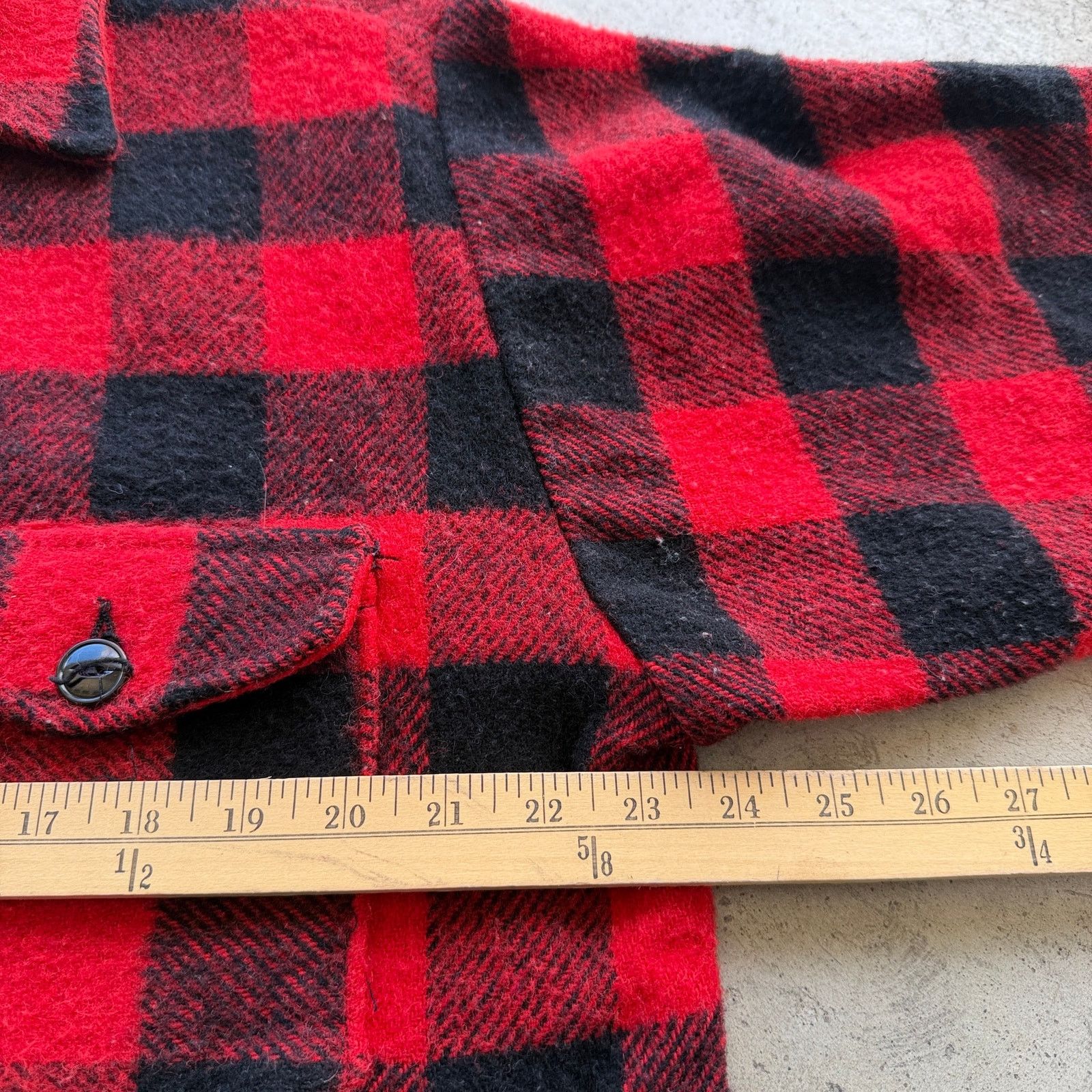 Other 70s Big Bill Buffalo Plaid Wool Blend Cruiser Work Jacket Size US XL / EU 56 / 4 - 7 Thumbnail