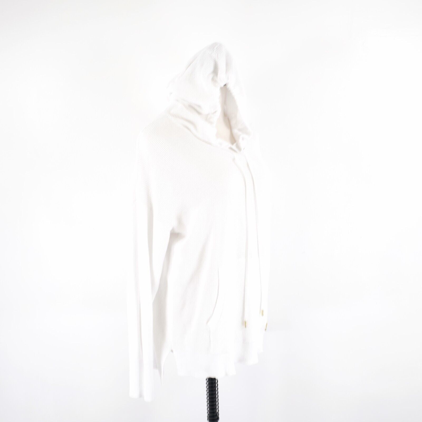 Michael Kors Michael Kors White Waffle Knit Hooded Sweater Large Cotton B Size L / US 10 / IT 46 - 7 Thumbnail