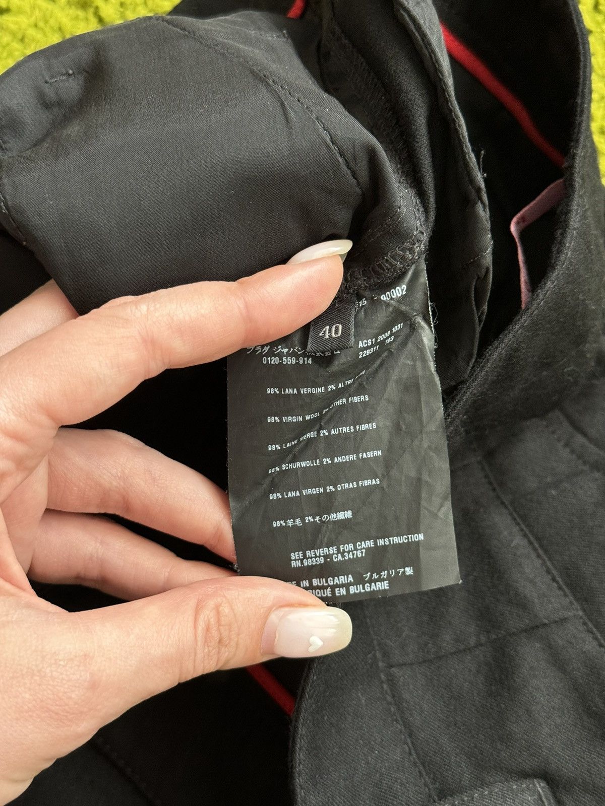 Prada Prada black wool pants Size 27" / US 4 / IT 40 - 6 Thumbnail