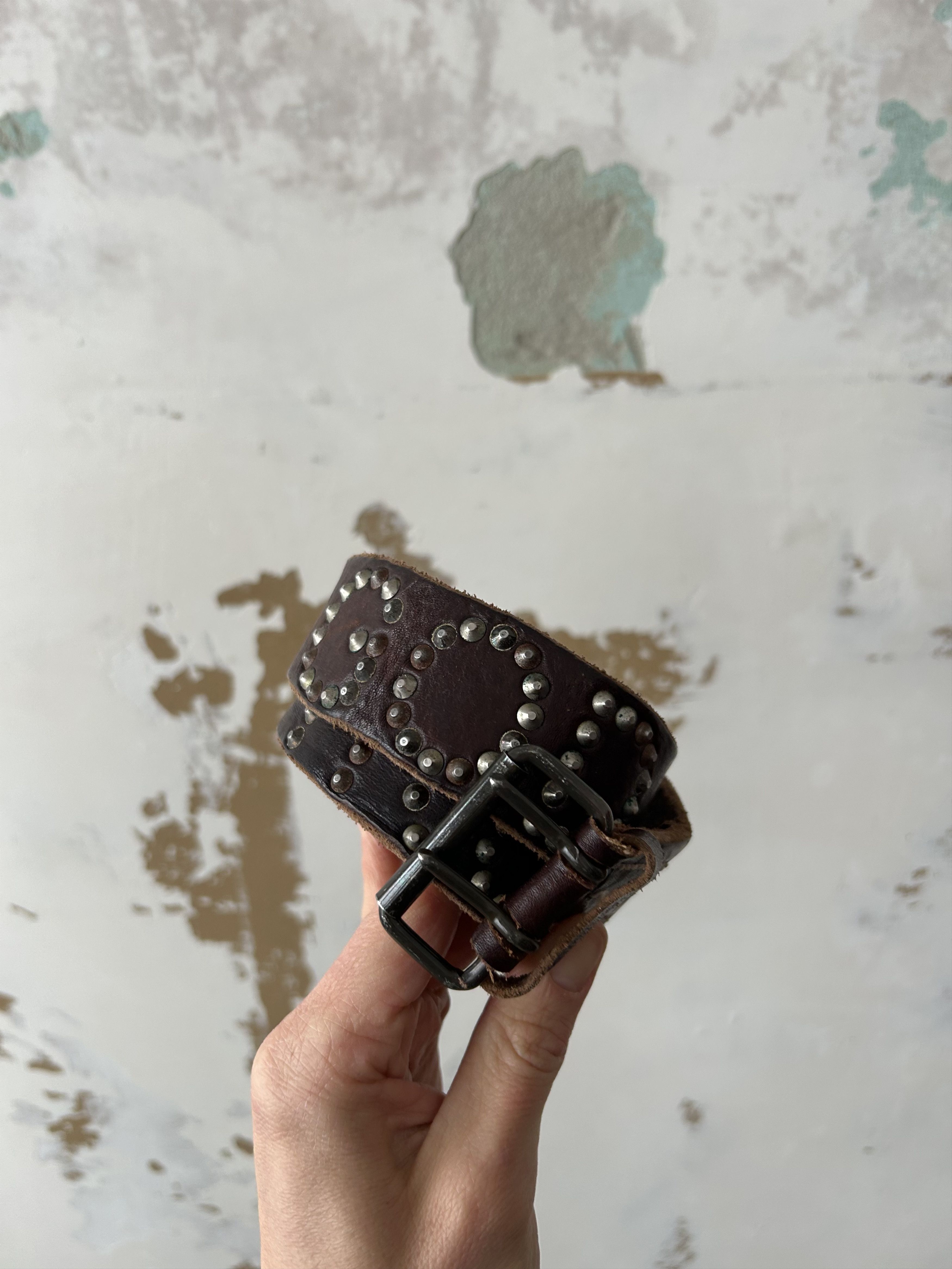 Allsaints Allsaints Leather Belt Brown Big Logo jesus rocks Size ONE SIZE - 3 Thumbnail