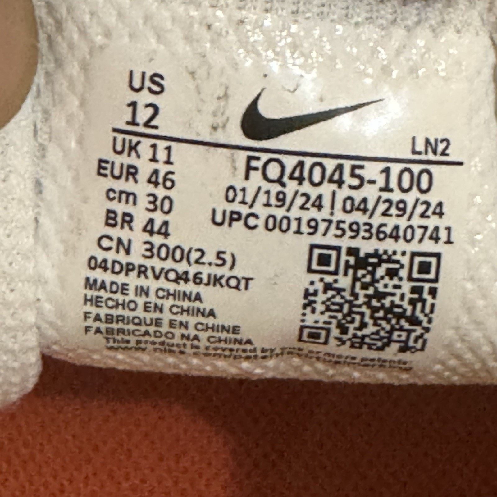 Nike Size 12 - Nike Vapor Edge Speed 360 2 White Orange Size US 12 / EU 45 - 6 Thumbnail