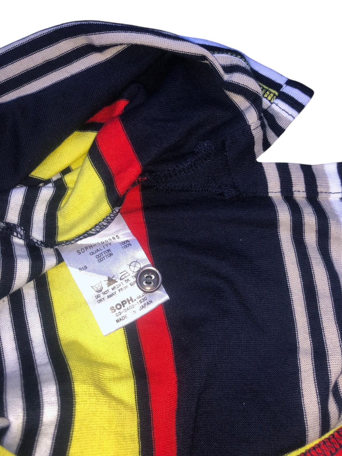 Sophnet. 🔥Nice SOPHNET Stripes Polo Shirt Japanese Brand Size US M / EU 48-50 / 2 - 8 Thumbnail