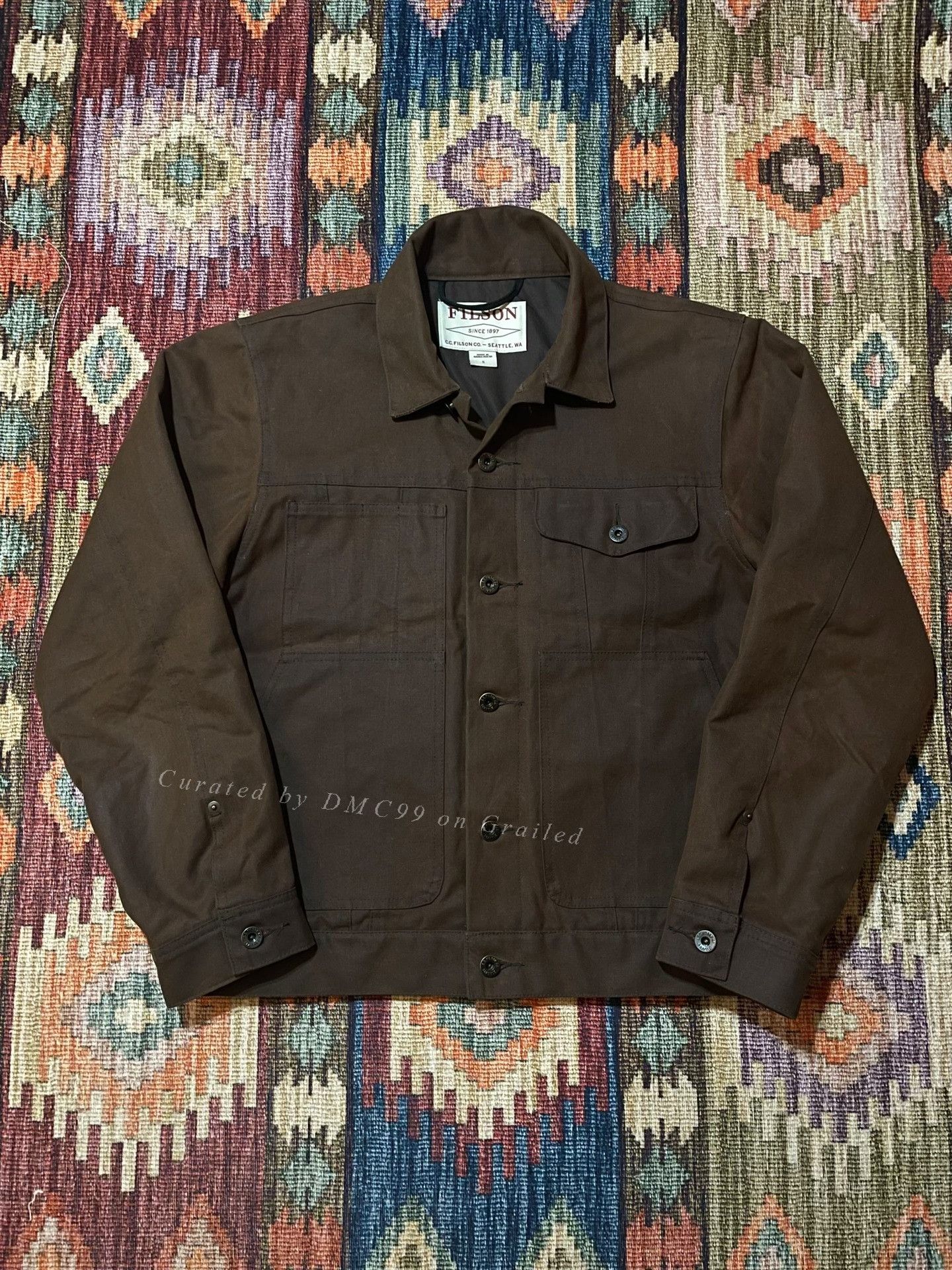 Filson FILSON Cruiser Heavyweight Waxed Canvas Work Jacket Size US S / EU 44-46 / 1 - 1 Thumbnail