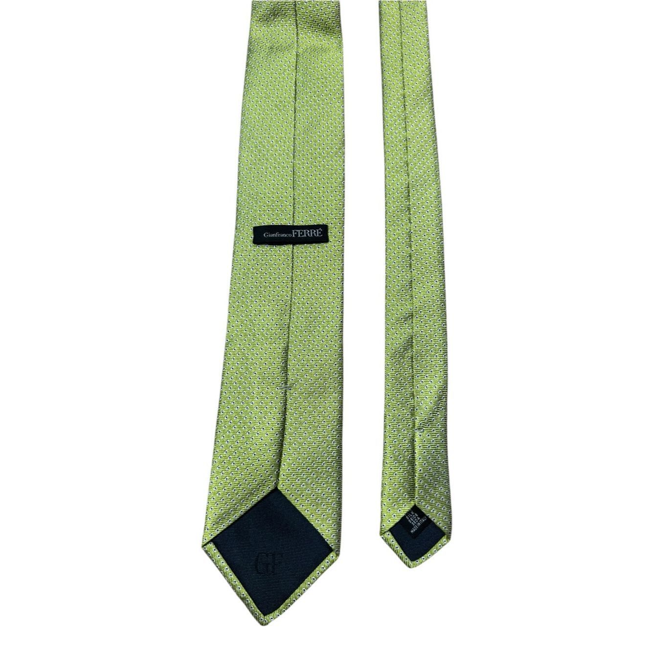 Gianfranco Ferre Gianfranco Ferre Light Green Silk Tie Made In Italy Size ONE SIZE - 4 Thumbnail