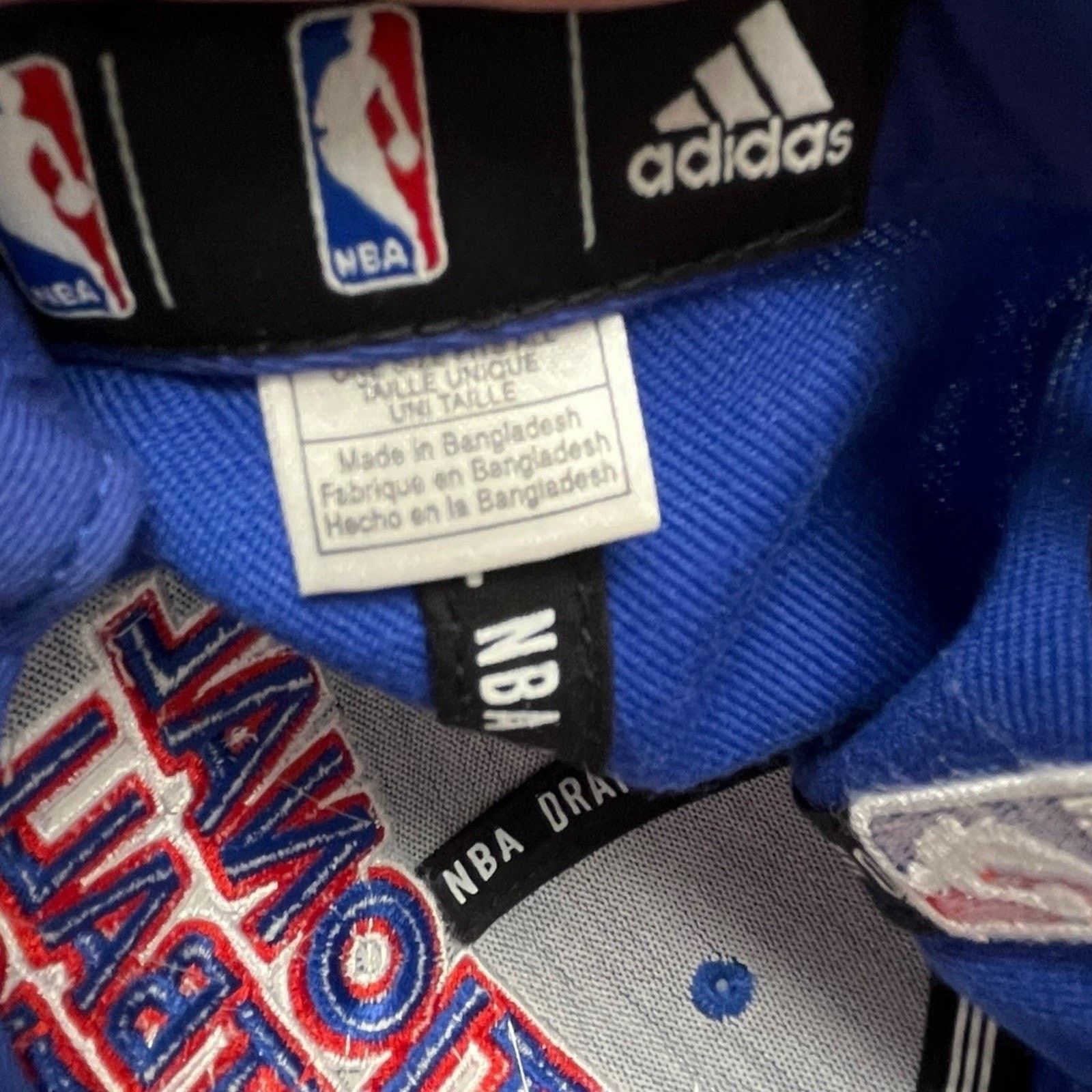 Adidas NBA Official Draft Cap National Vintage Snapback Hat 2013 Size ONE SIZE - 7 Thumbnail
