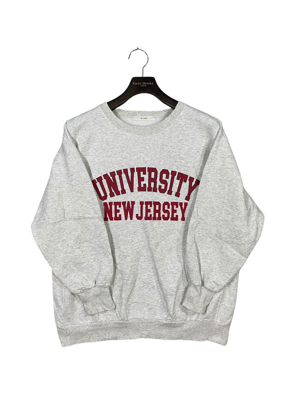 Japanese Brand American collage university new jersey sweatshirt crewneck Size US XL / EU 56 / 4 - 4 Thumbnail