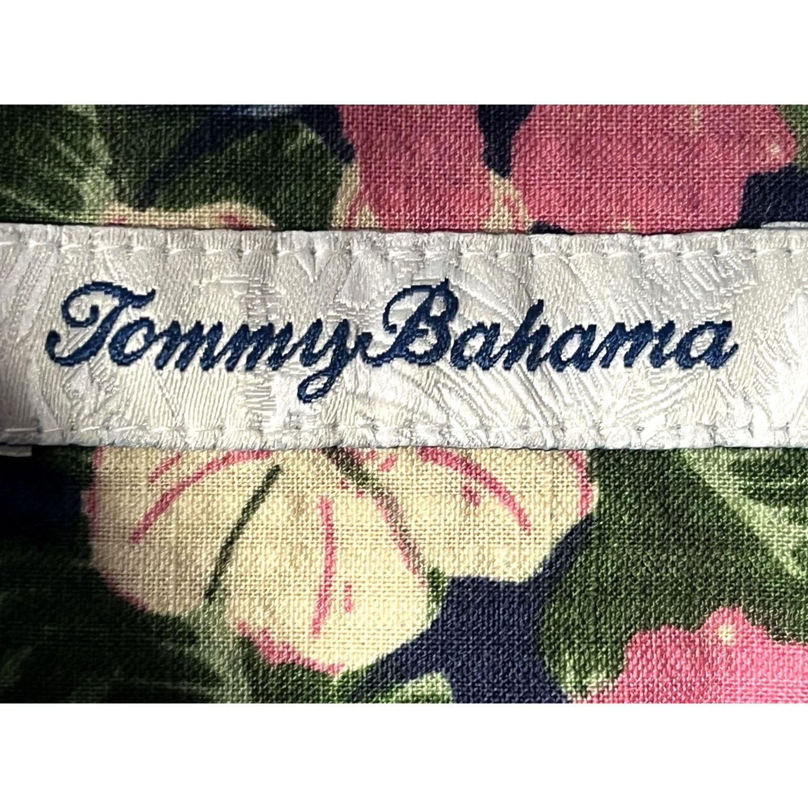Tommy Bahama Tommy Bahama Shirt Mens S/P Blue Floral Hawaiian Camp Button Up Cotton Blend Size US S / EU 44-46 / 1 - 5 Thumbnail