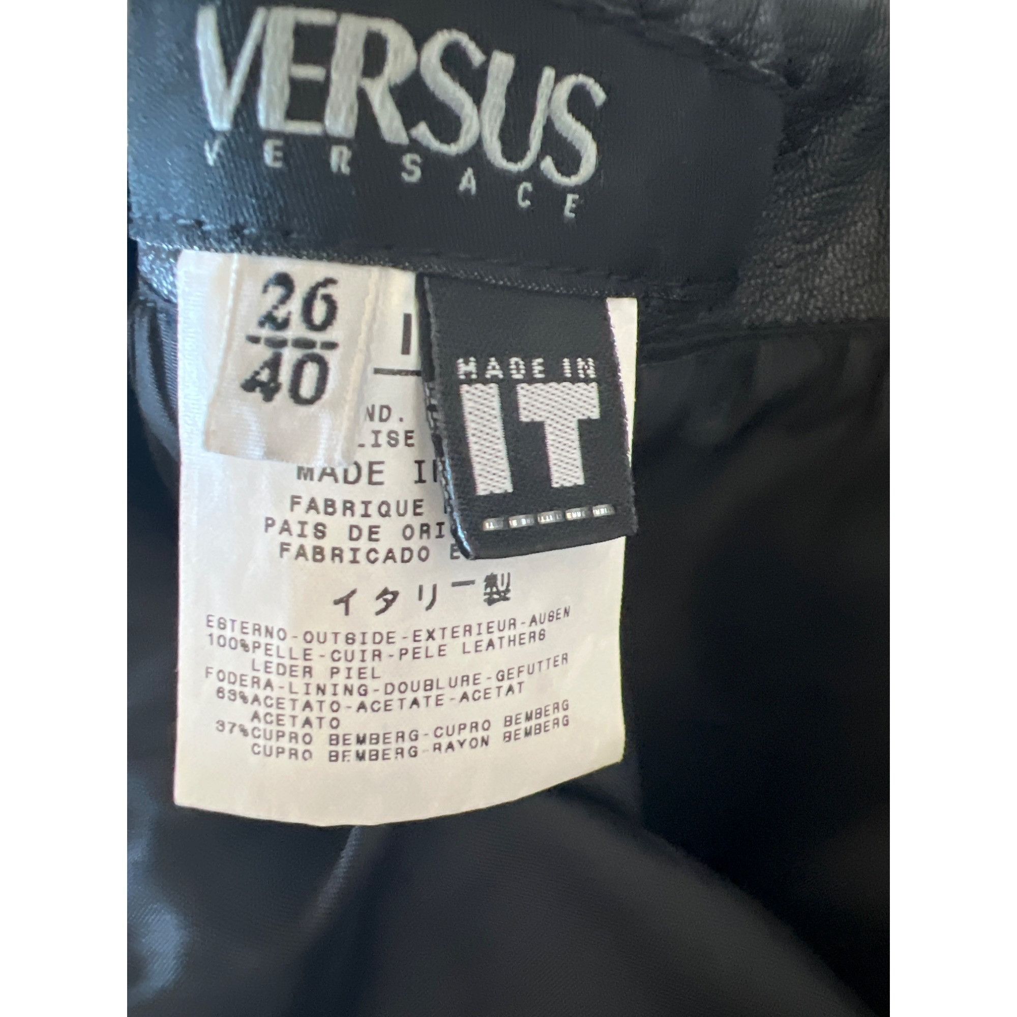 Versus Versace Versus Versace Leather Skirt Size 28" / US 6 / IT 42 - 5 Thumbnail