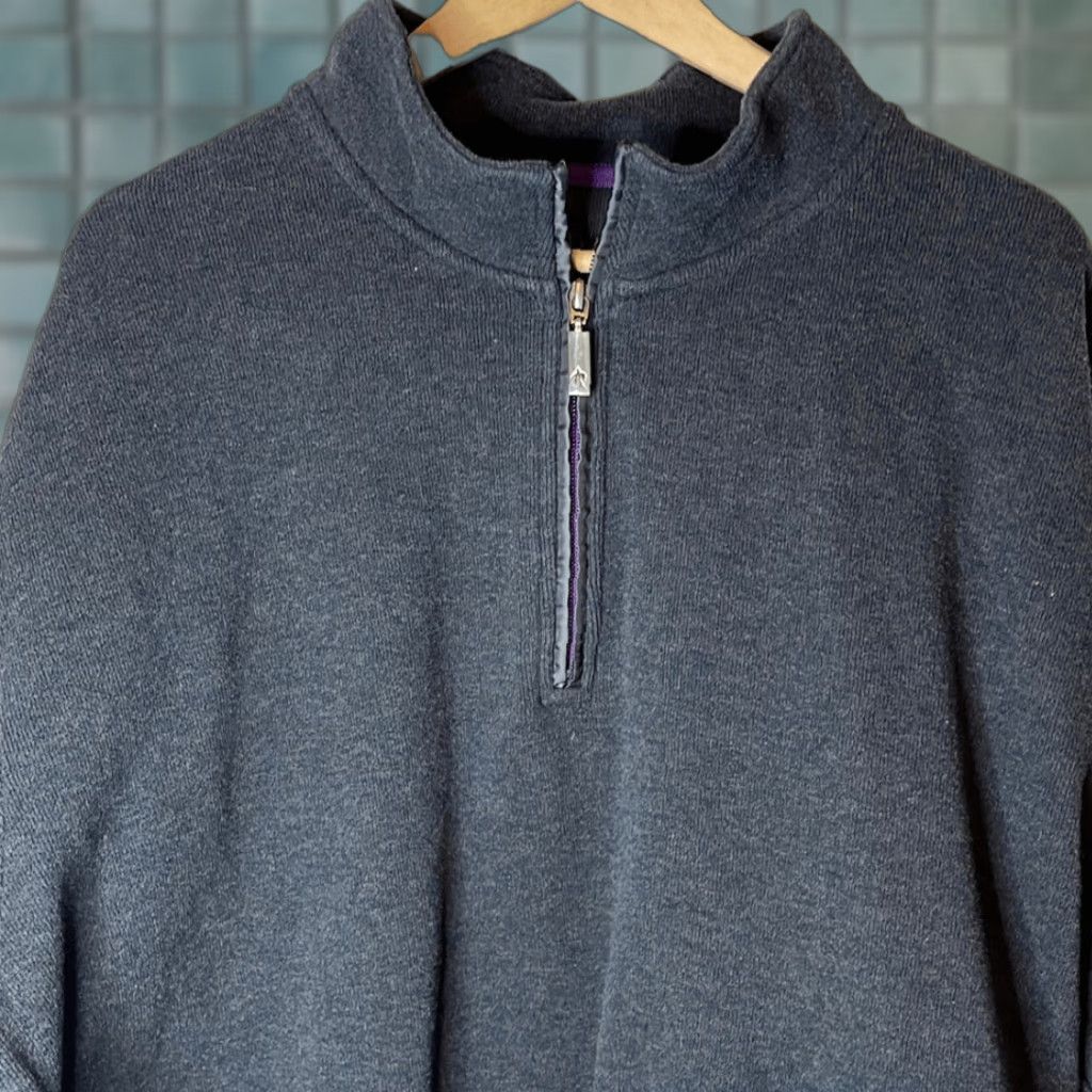 Orvis VINTAGE Orvis Men’s 1/4 Zip Dark Gray Sweater XXL Pullover Size 2XL Mens Gray Long Sleeve Size US XXL / EU 58 / 5 - 1 Thumbnail