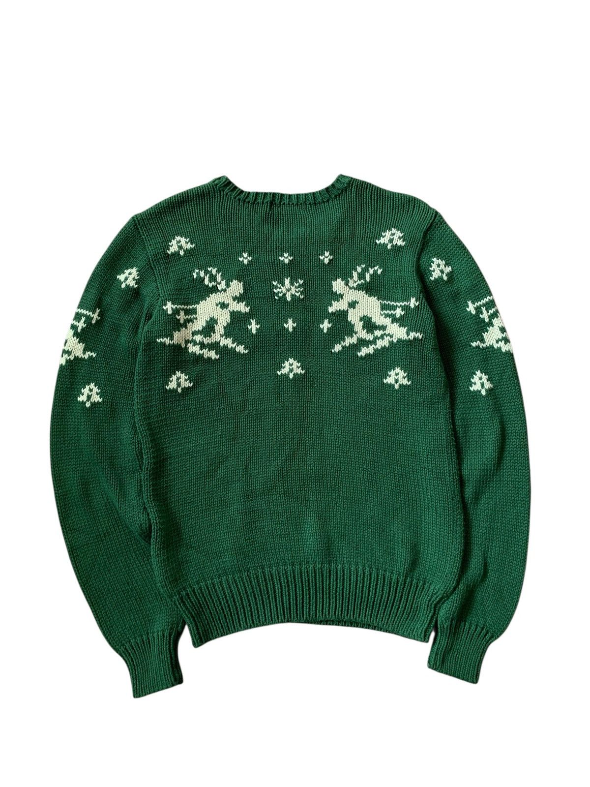 Polo Ralph Lauren 🔥POLO RL SKI KNITWEAR JUMPER GREEN Size US M / EU 48-50 / 2 - 6 Thumbnail