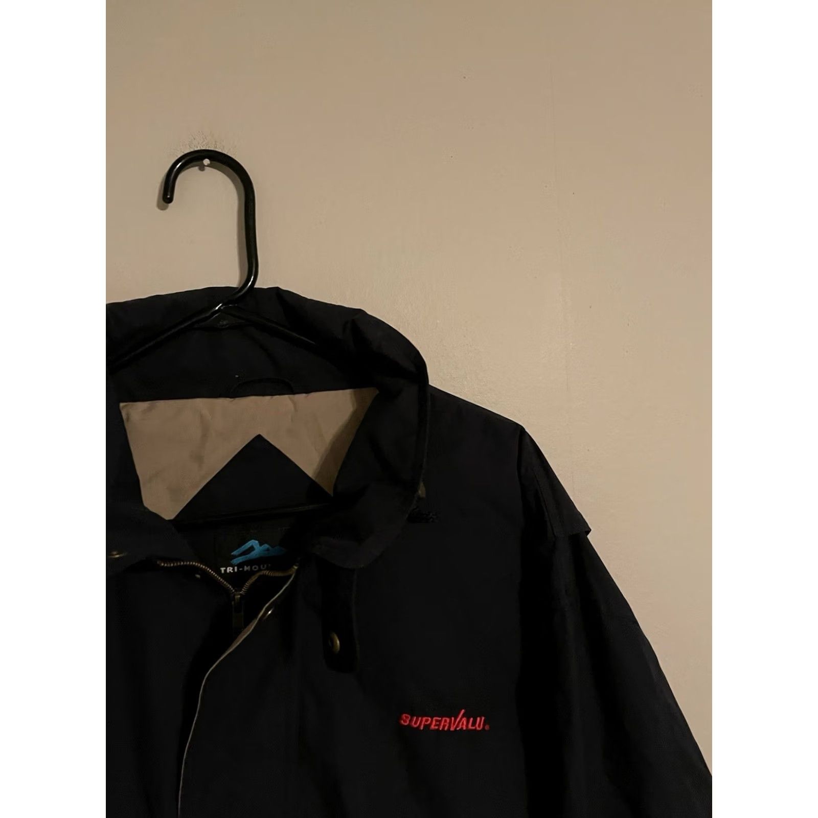 Vintage VINTAGE SuperValu Grocery Store Packable Hood Jacket - Mens XLarge Blue Size US XL / EU 56 / 4 - 2 Thumbnail